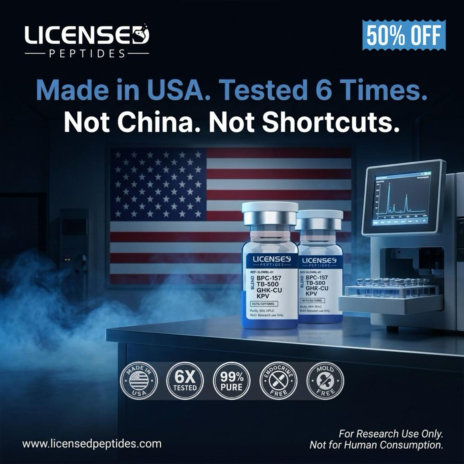 Licensed Peptides Facebook ad