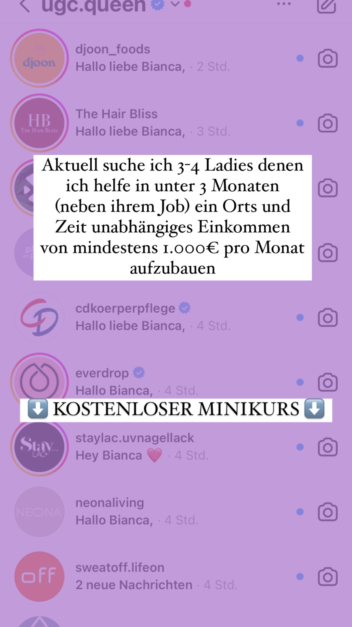 UGC Queen Facebook ad