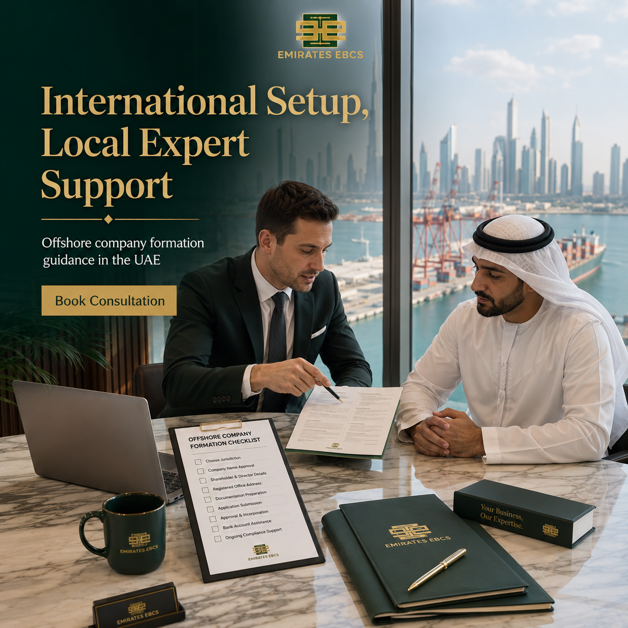 Emirates Express Business Setup UAE Facebook ad: UAE Offshore Formation