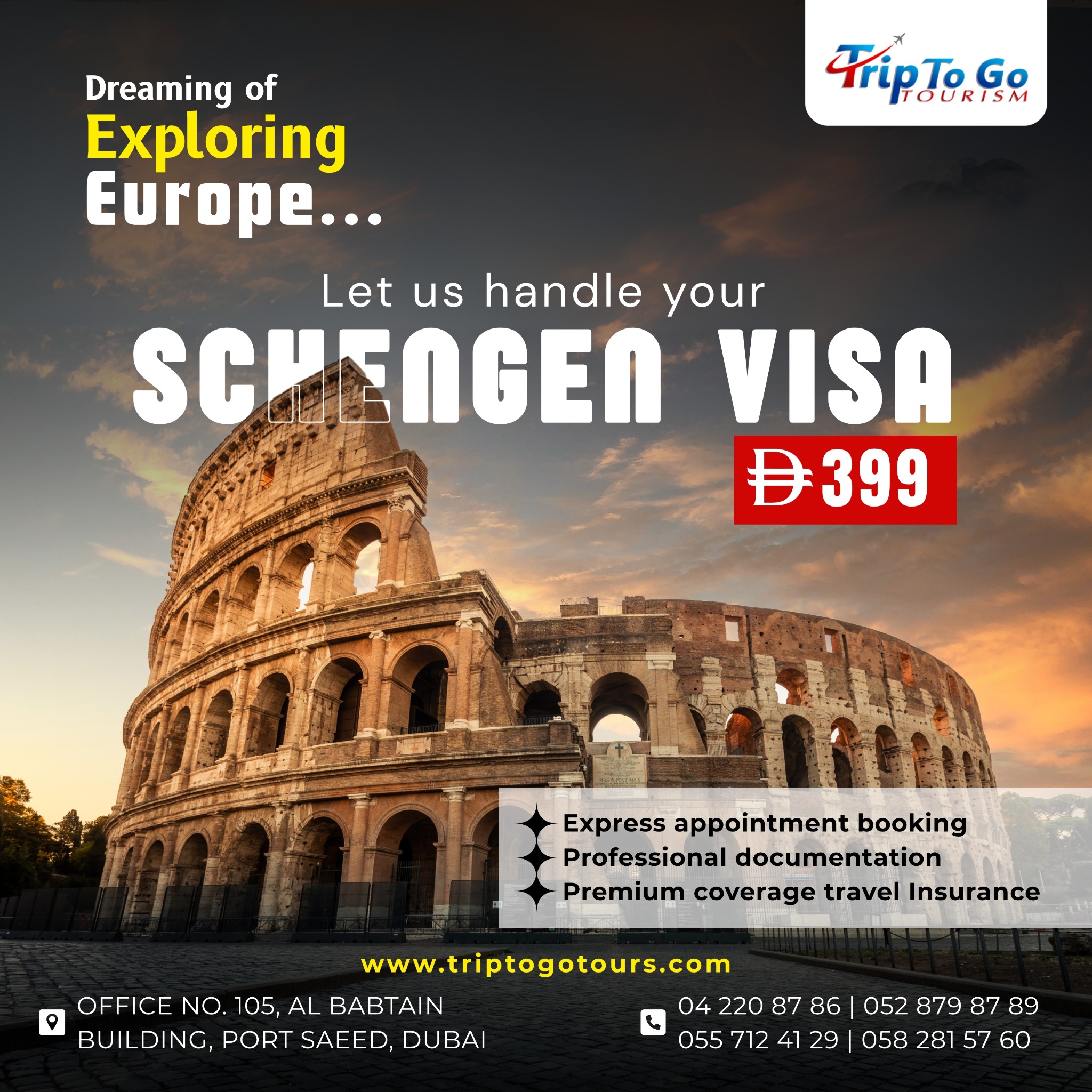 Trip to Go Tourism - World wide visa services Facebook ad: Worldwide visas at your fingertips