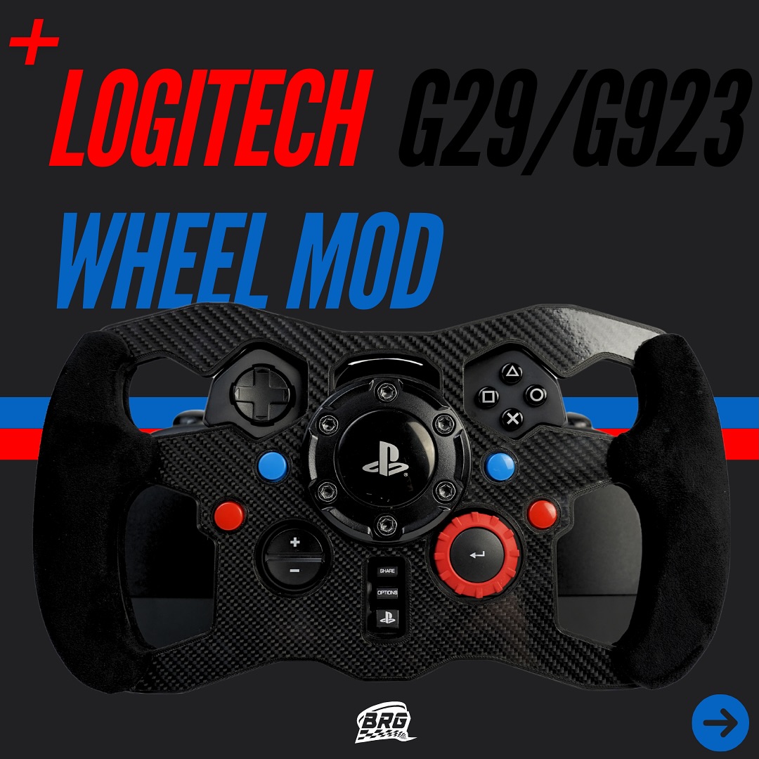 BRGSimMods Facebook ad: Upgrade your Logitech G29/G923 with our F1 Open…