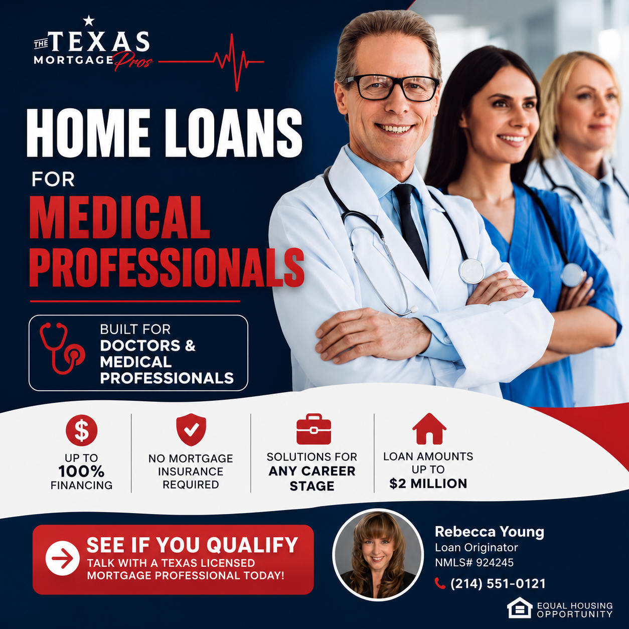 Rebecca Young The Texas Mortgage Pros Facebook ad