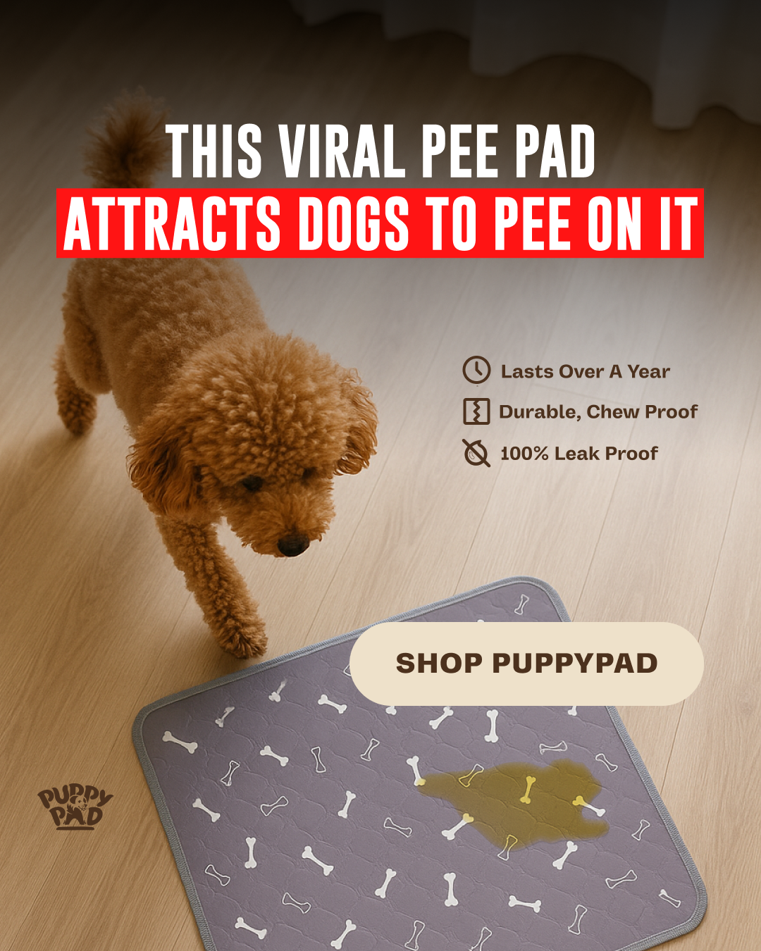 PuppyPad Facebook ad