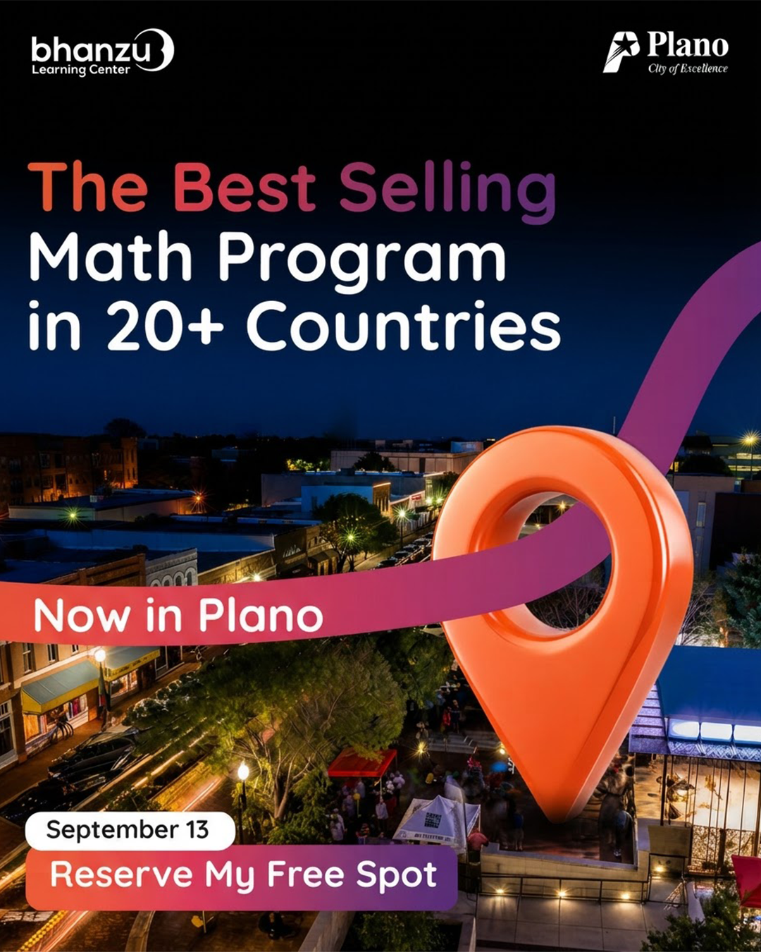 Bhanzu Learning Centers, USA Facebook ad: Join 80,000+ Math Families