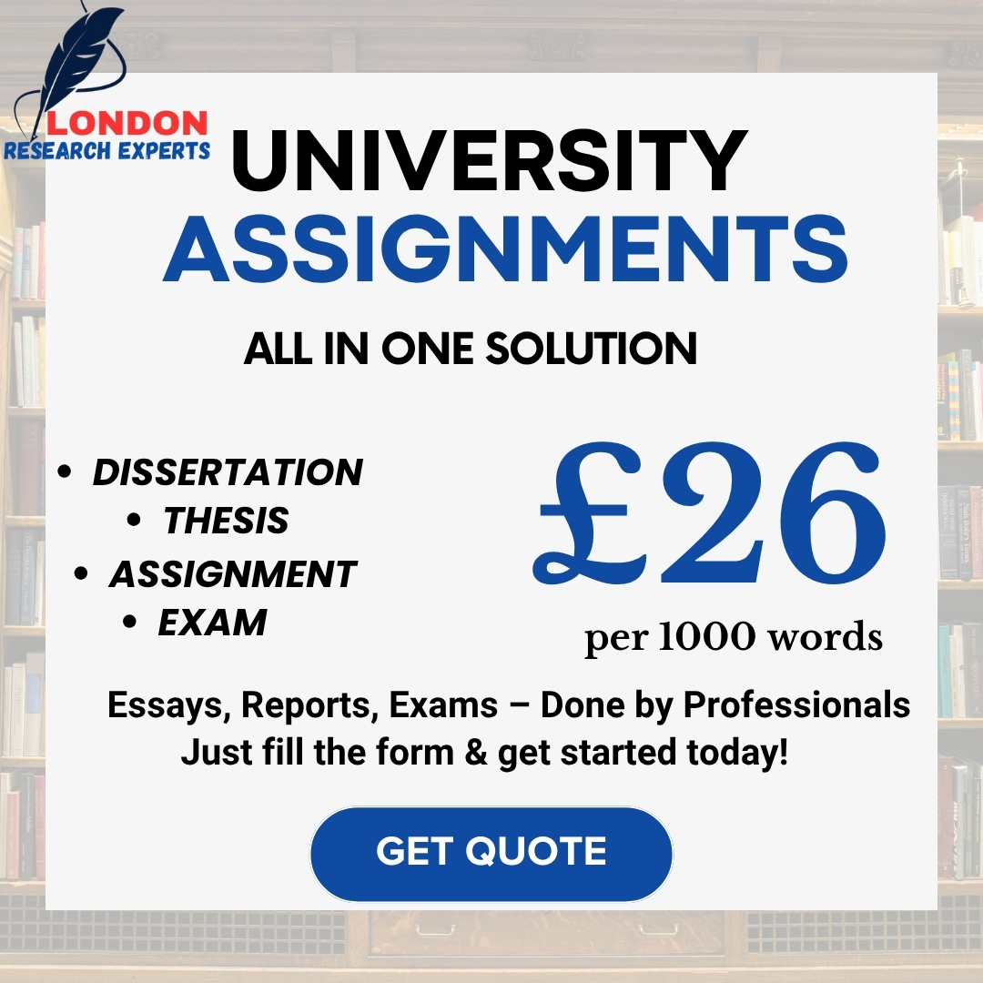 London Research Experts Facebook ad: Top-Quality University Assignments at £26!