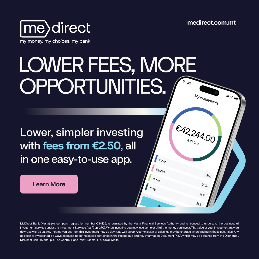MeDirect Bank Malta Facebook ad
