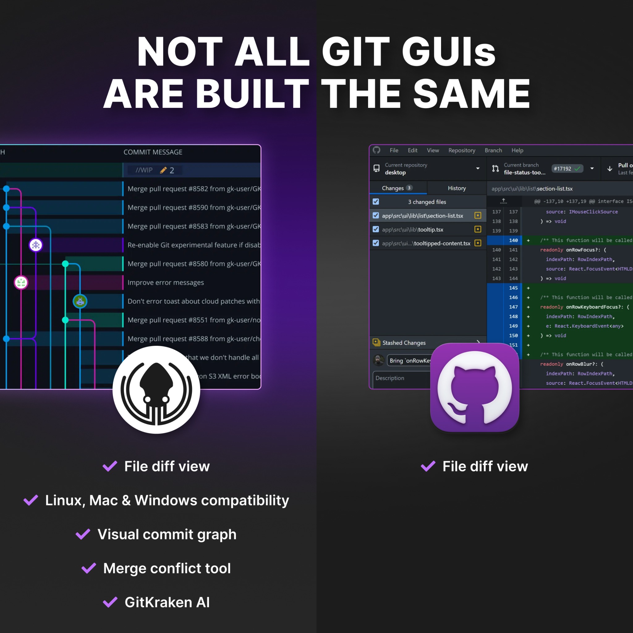 GitKraken Facebook ad: Ditch GitHub Desktop!