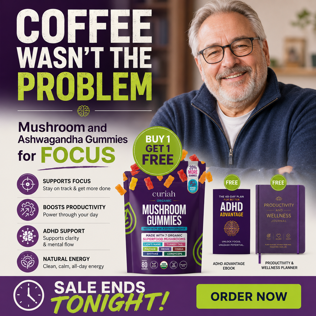Curiah Inc Facebook ad: 10,000+ Happy Customers Buy 1 Get Free