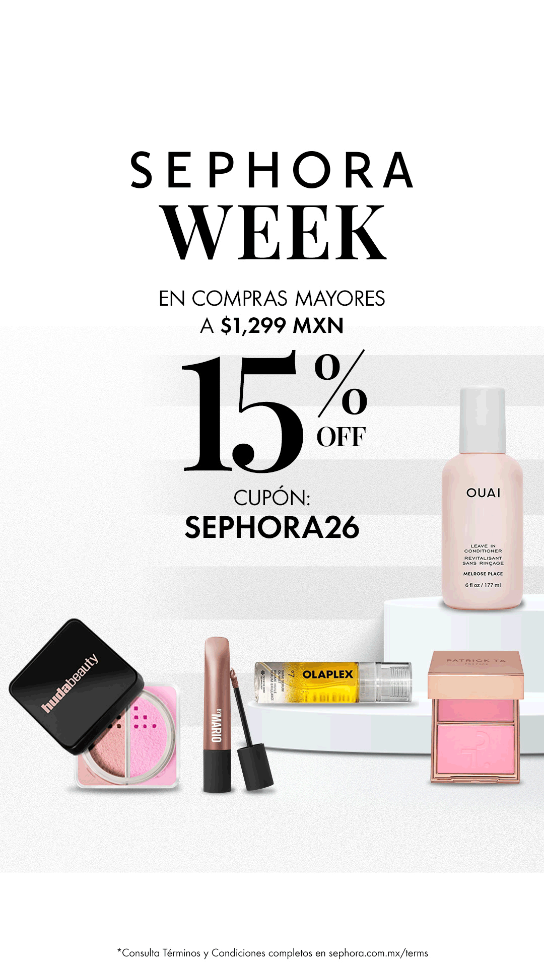 SEPHORA Facebook ad: Más favoritos, más razones para llenar tu carrito.