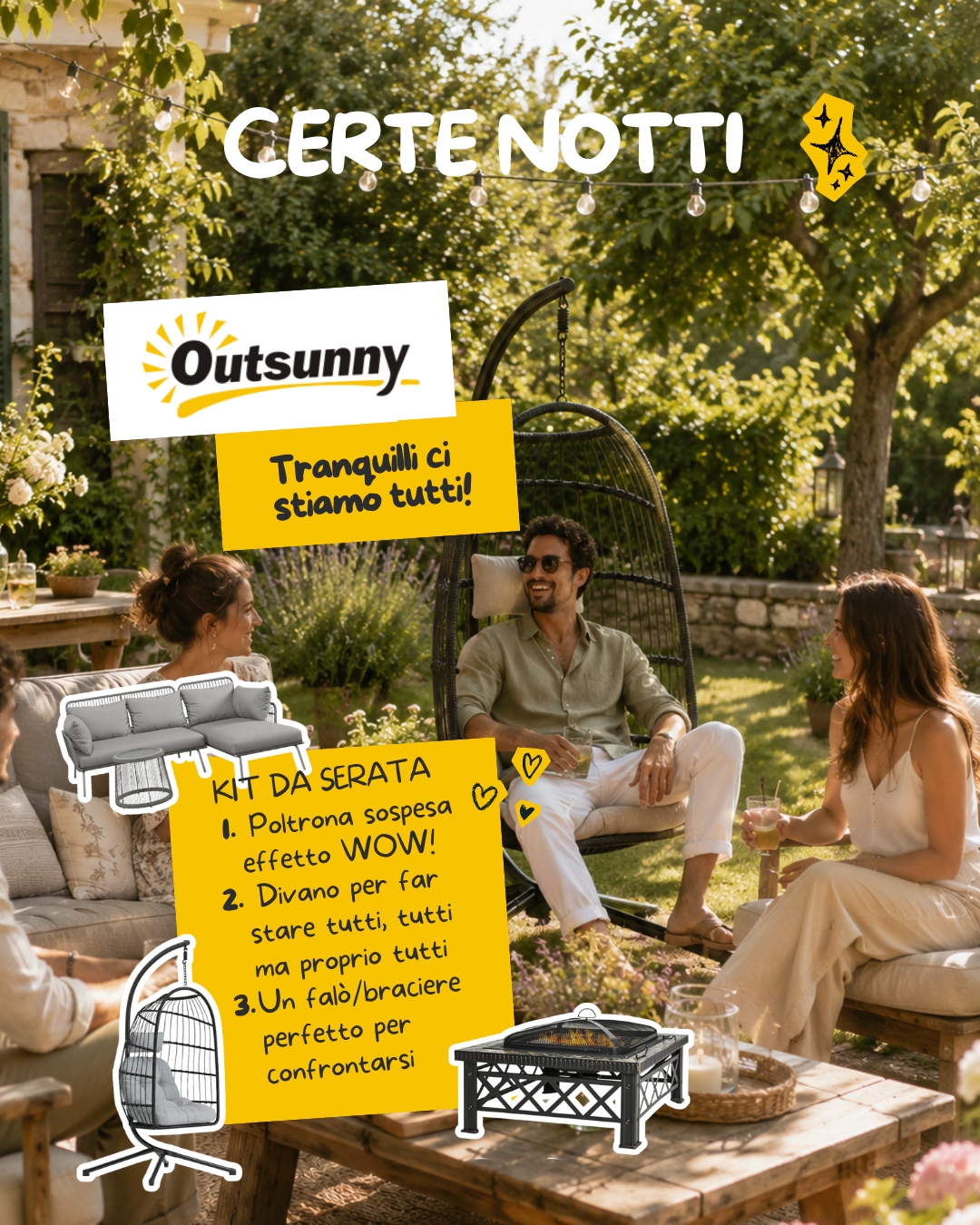 Outsunny It Facebook ad: Outsunny kit per serate all'aperto: tutto quello che…