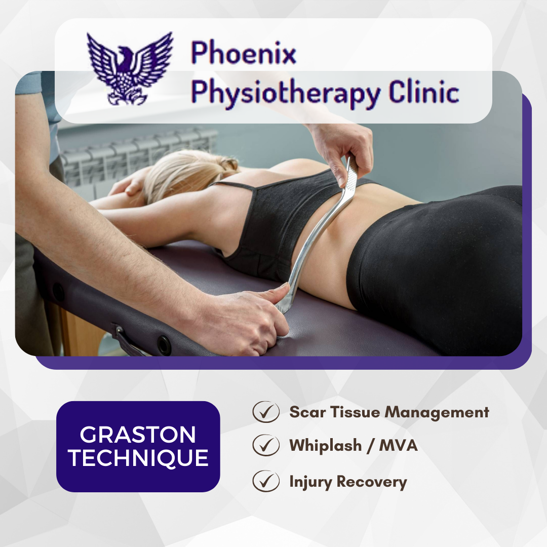 Phoenix Physiotherapy Clinic Facebook ad: Discover Relief with the Graston Technique