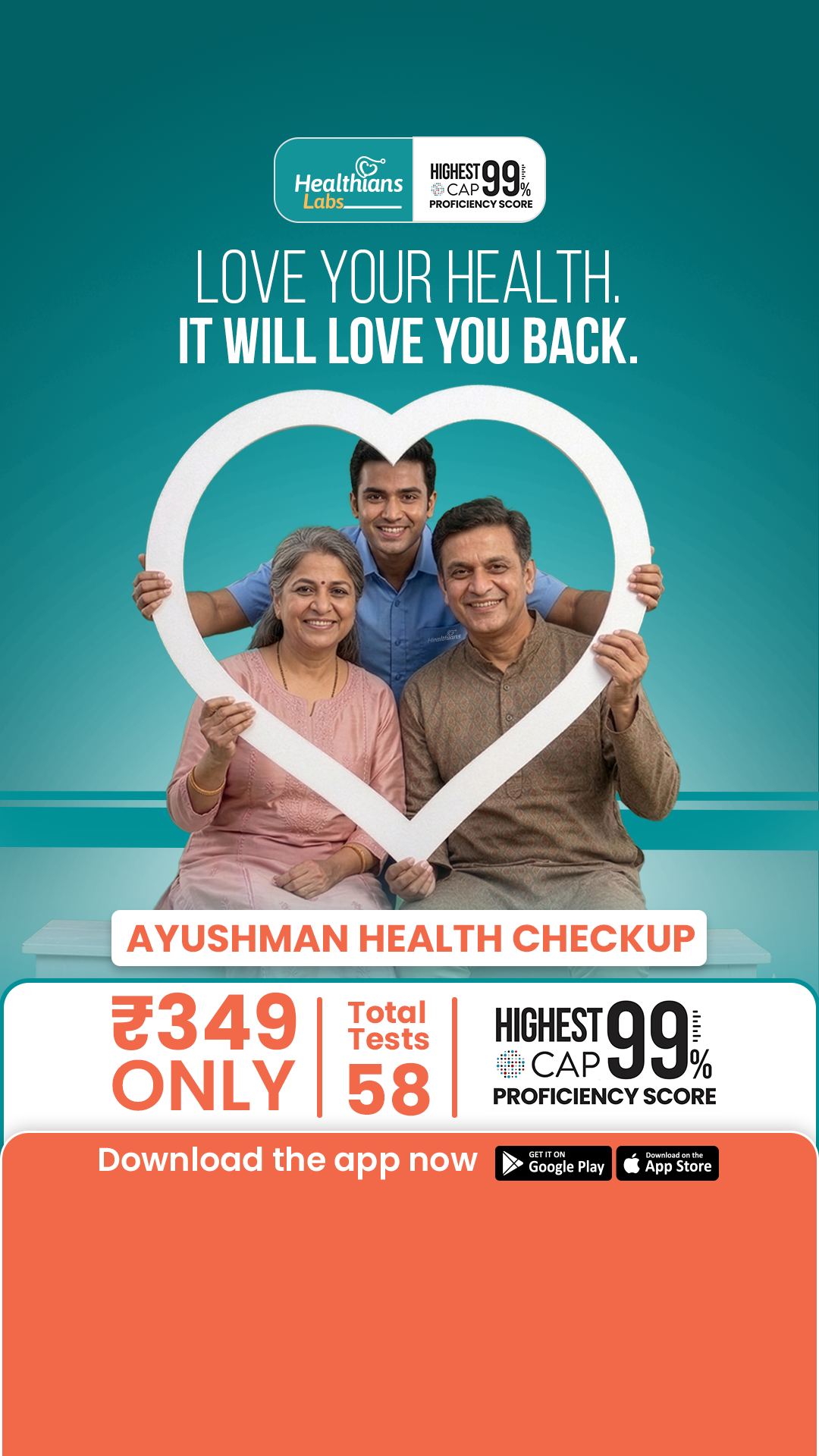 Healthians Facebook ad