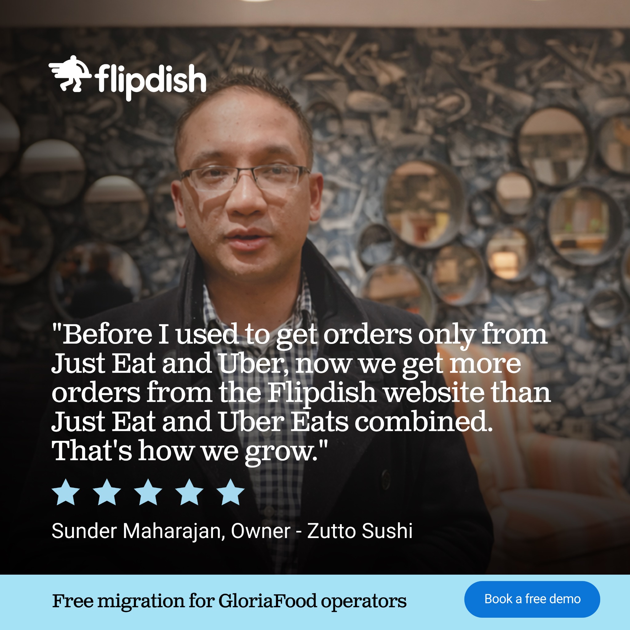 Flipdish Facebook ad from May 23, 2026
