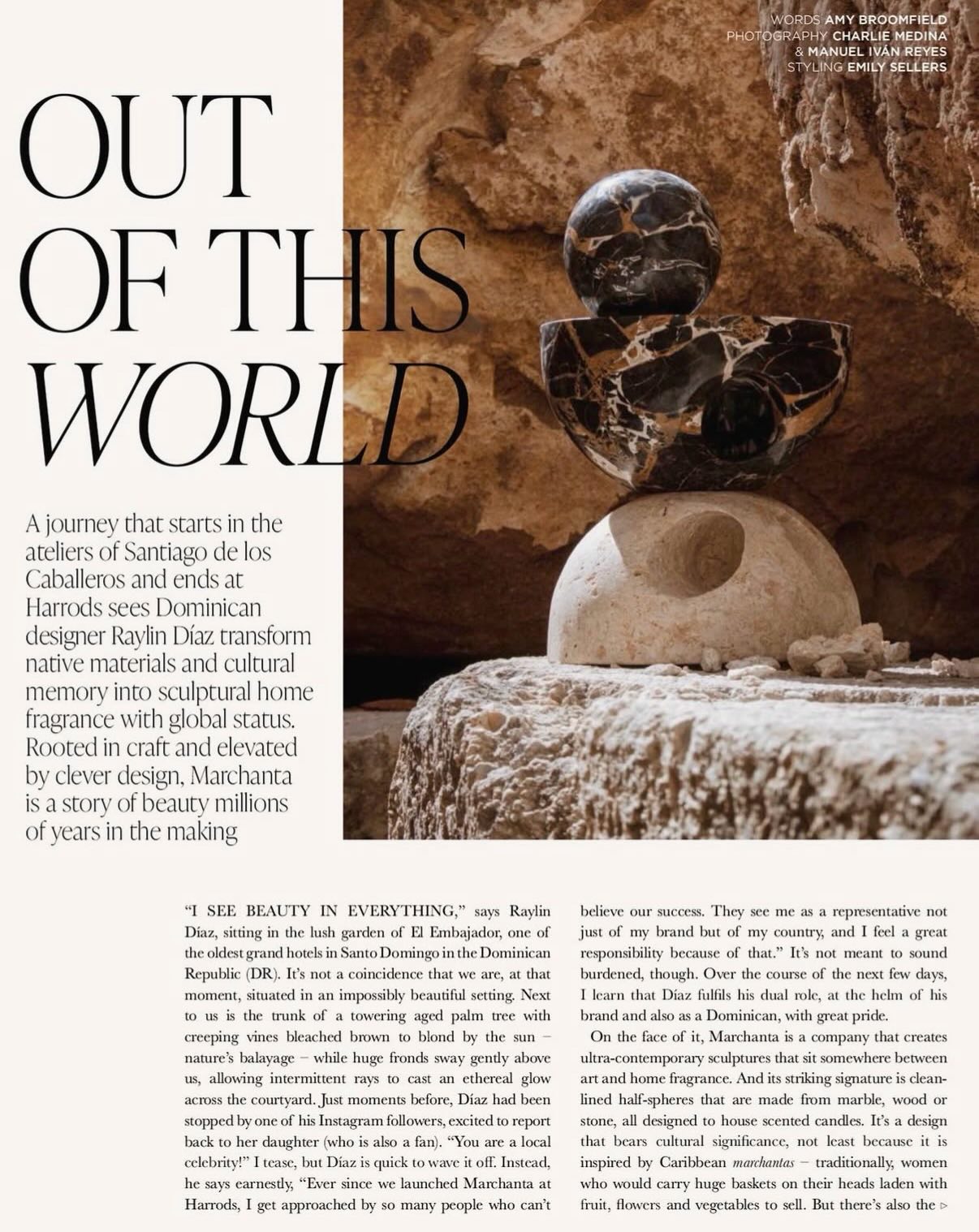 marchantanyc Facebook ad: OUT OF THIS WORLD @harrods Home Magazine Spring/Summer…