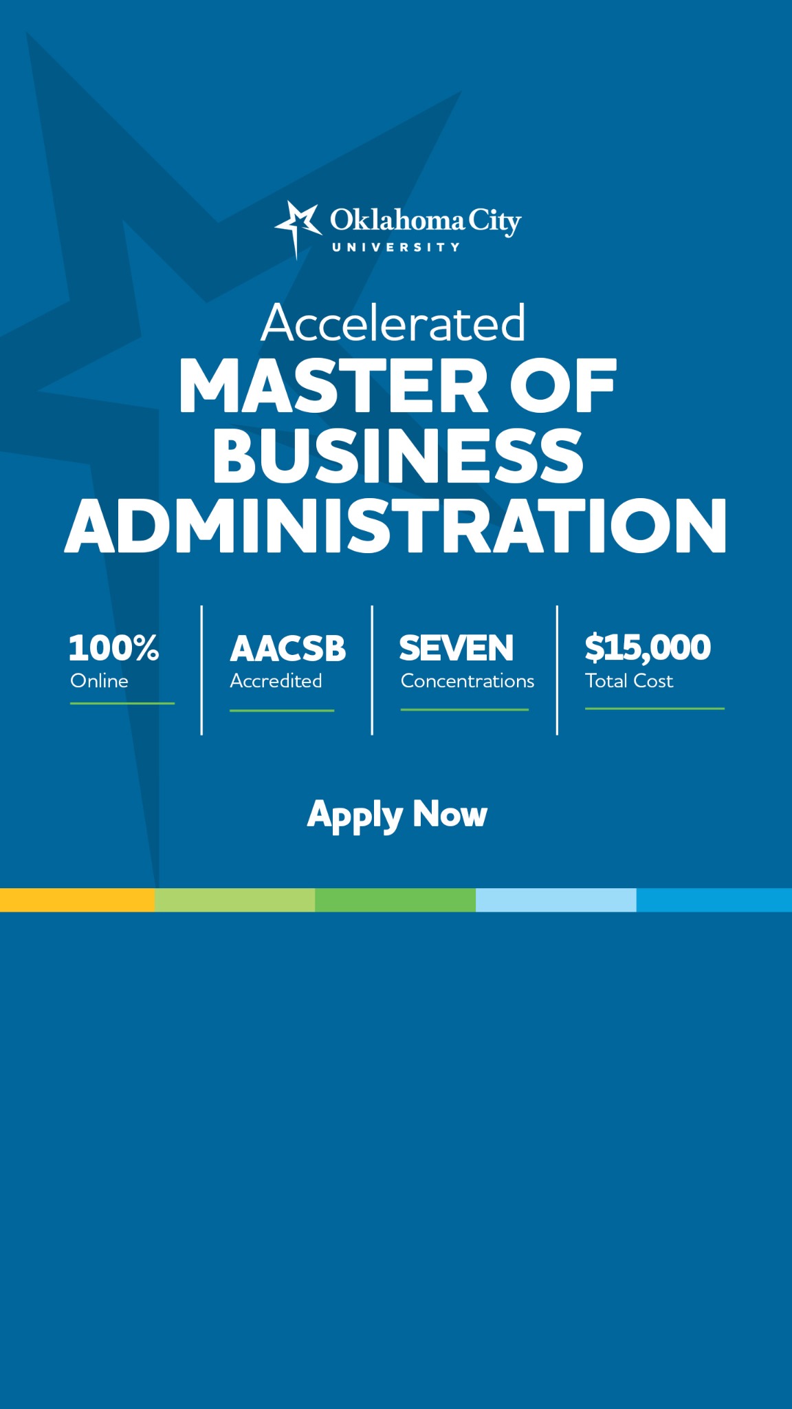 Oklahoma City University Facebook ad