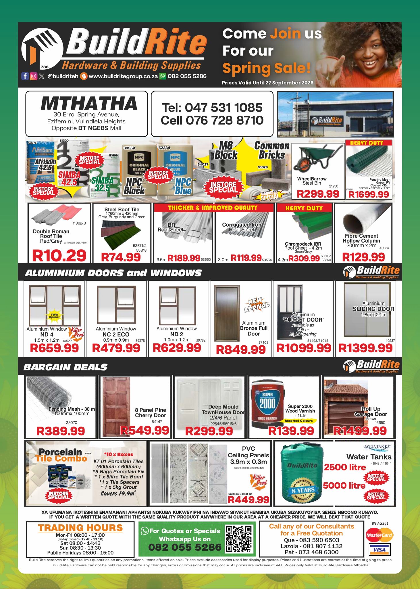 Build Rite Hardware Facebook ad