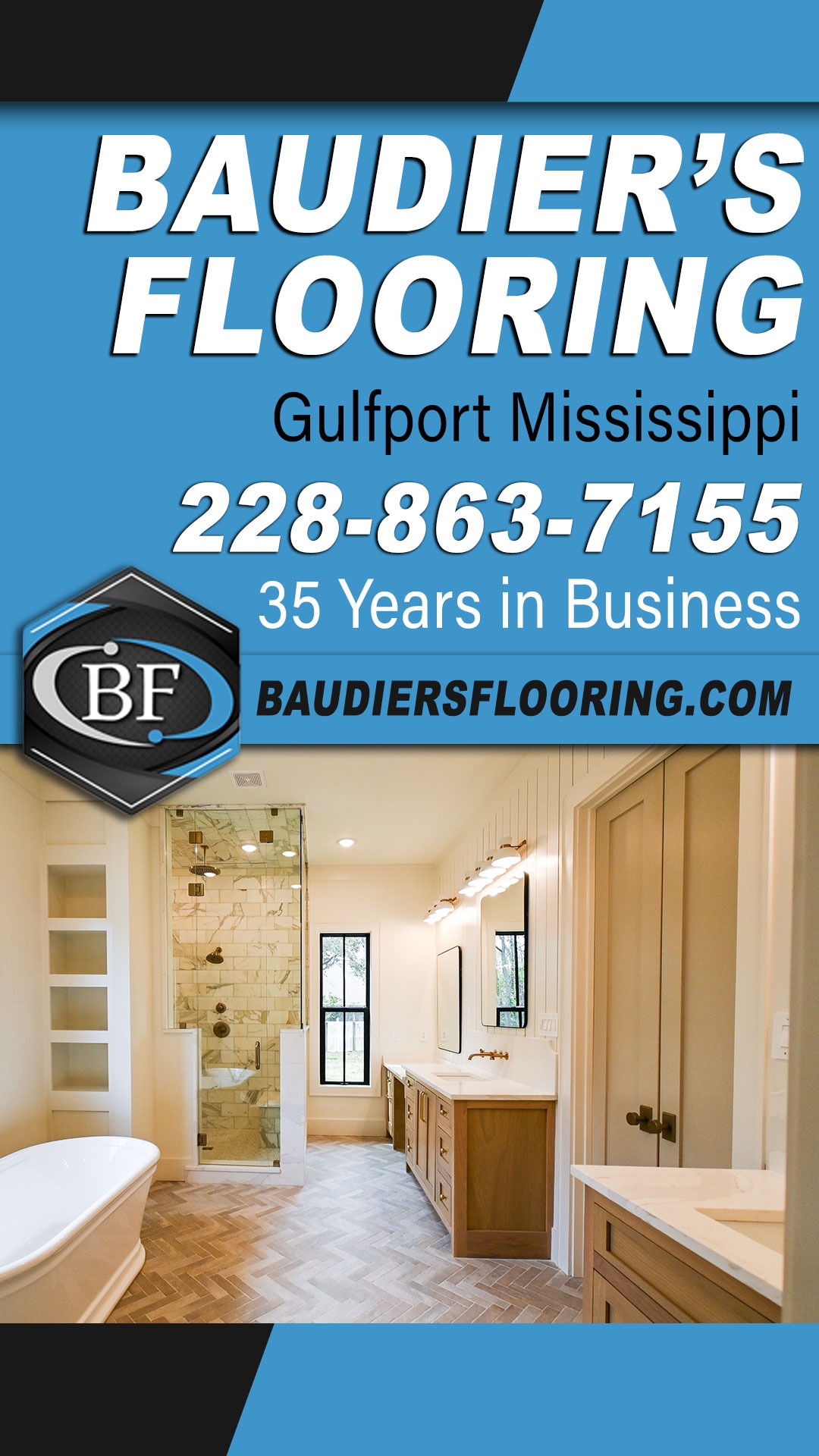 Baudier's Flooring & Design Co Facebook ad