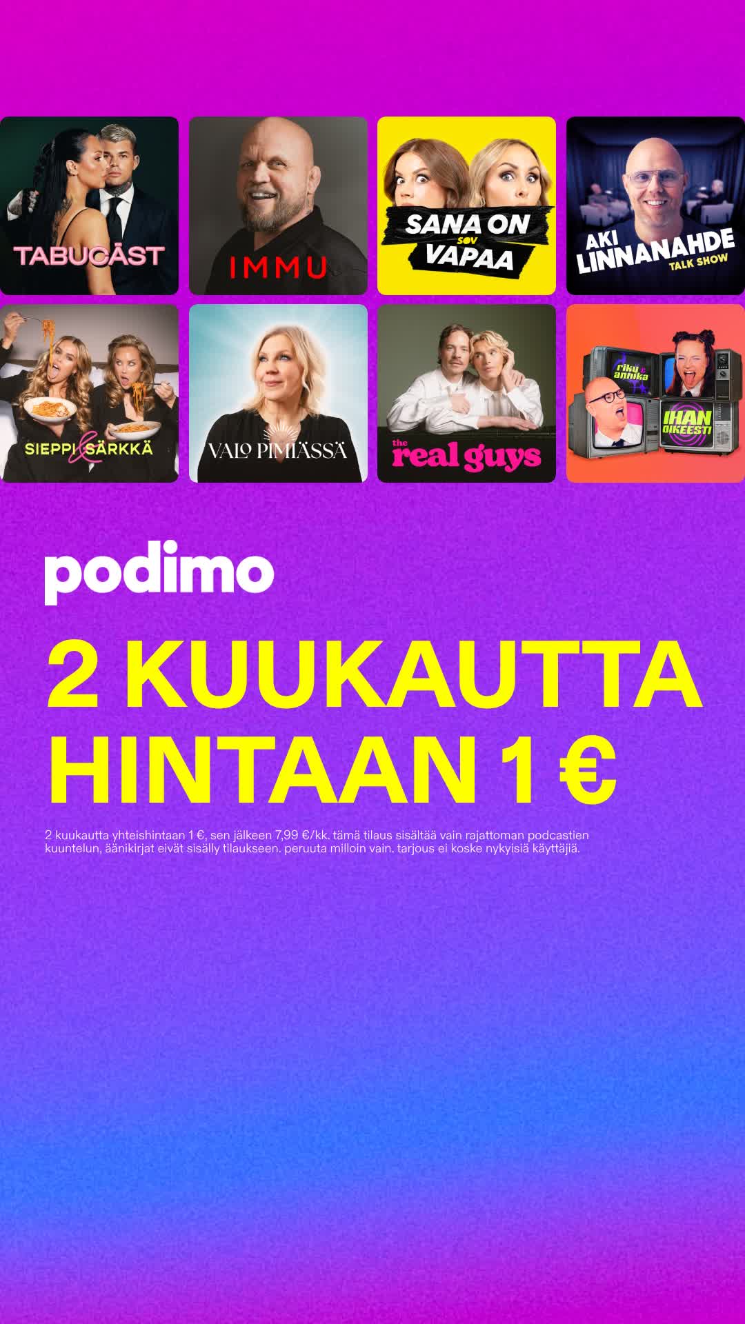 Podimo Facebook ad