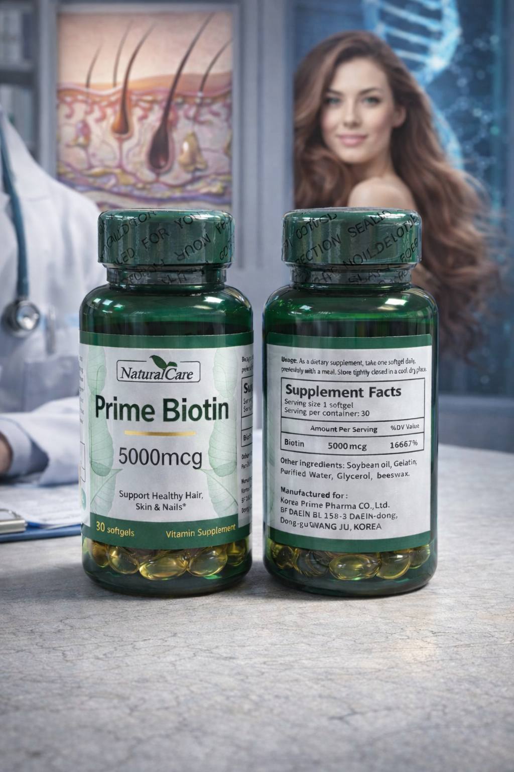 Hair vitamins Facebook ad: تداوي اسان بیدونی عوارض جانبی از ریزش موی…