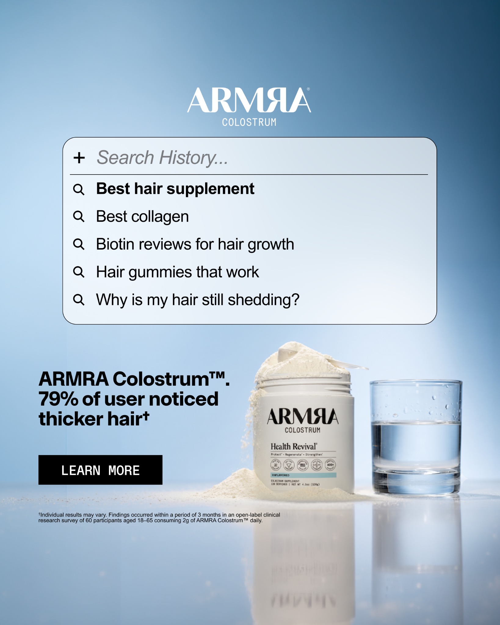 ARMRA Facebook ad