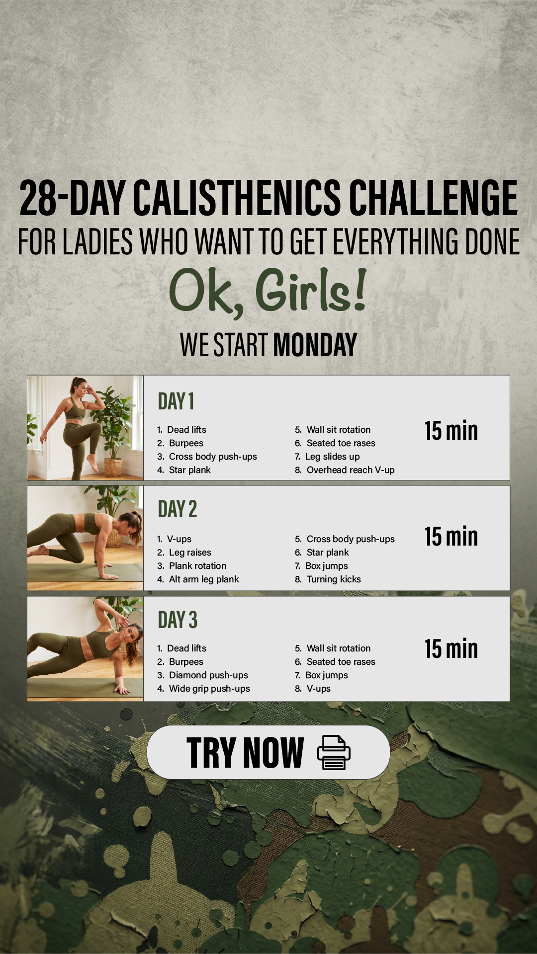 28 Day Challenge Facebook ad