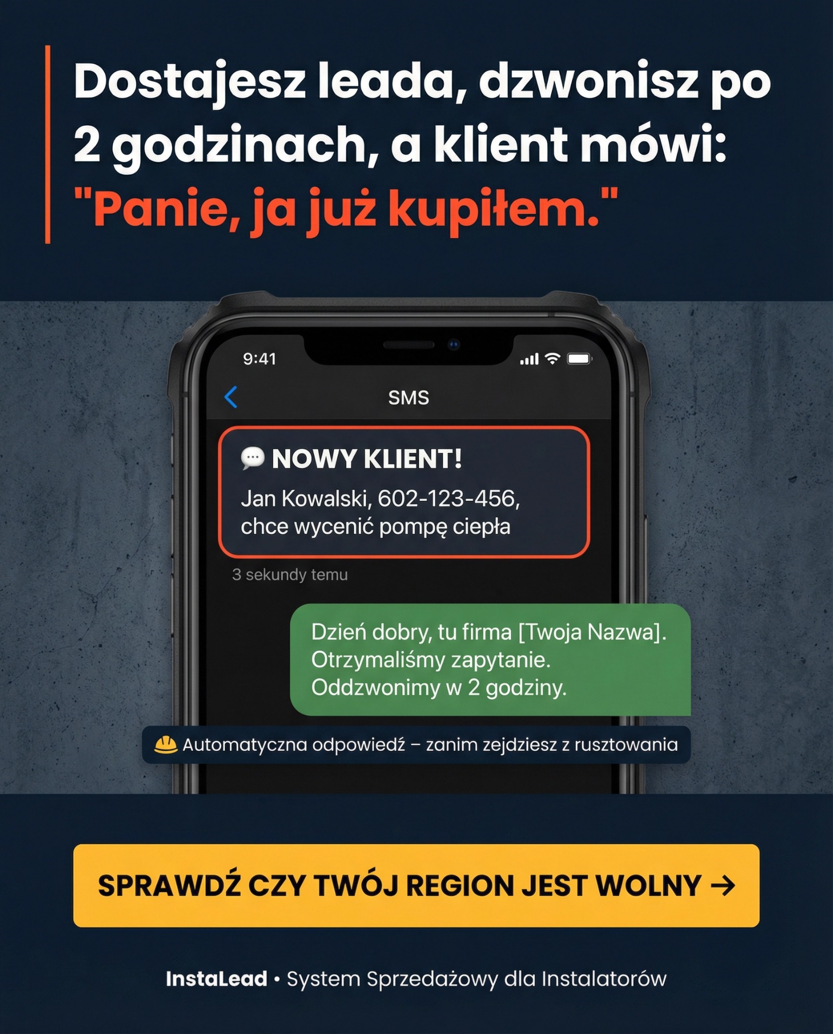 InstalLead Facebook ad: Sprawdź system