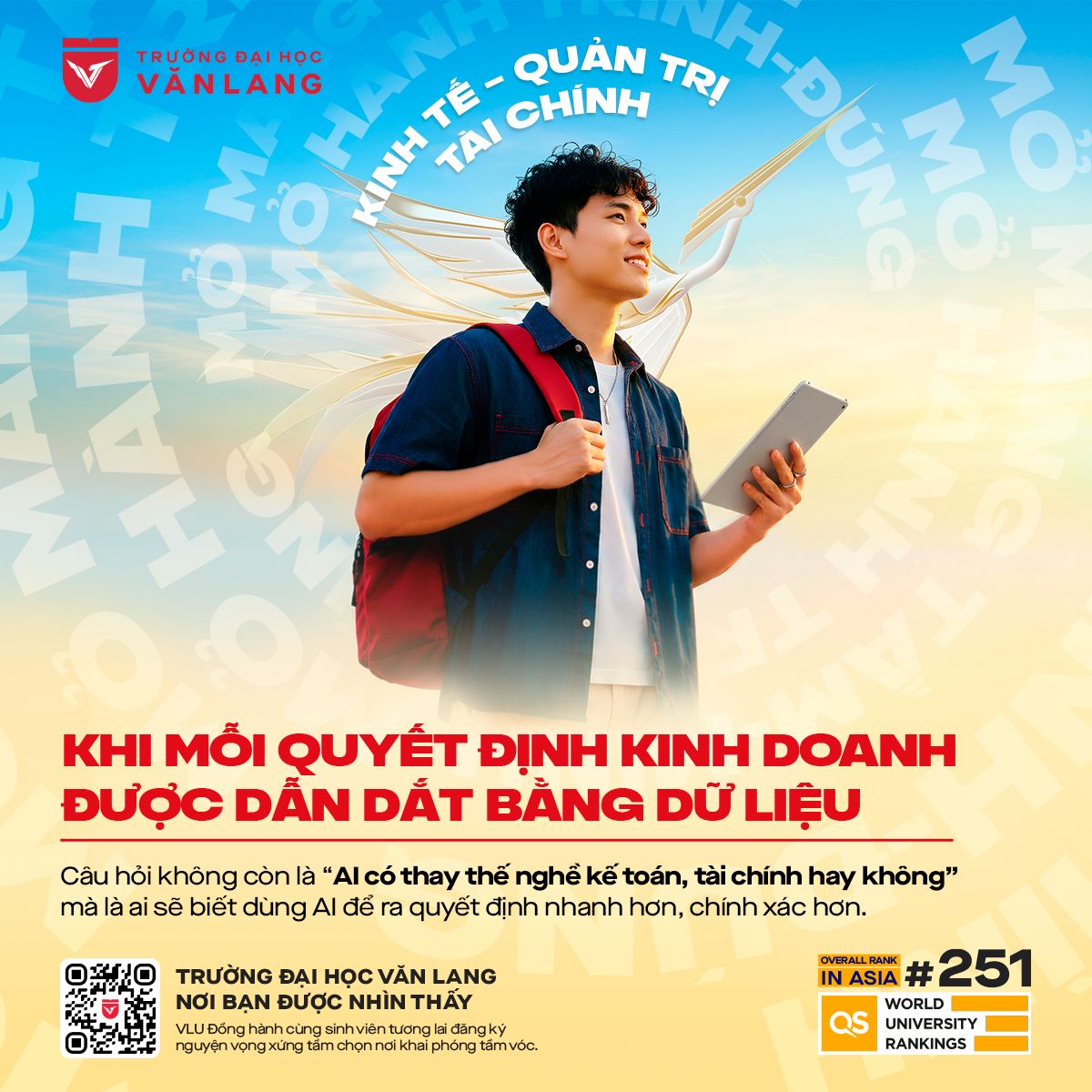 Van Lang University Facebook ad: Các khối đào tạo