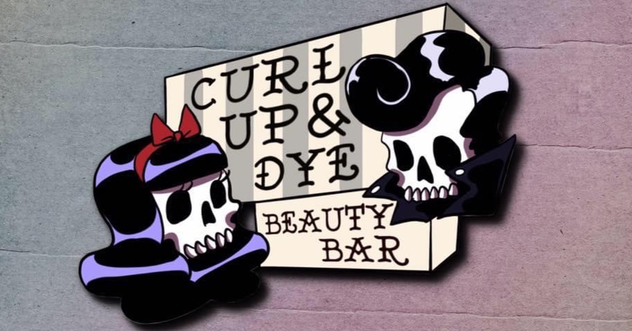 Curl Up & Dye Beauty Bar Facebook ad: Beauty and grooming services for all!