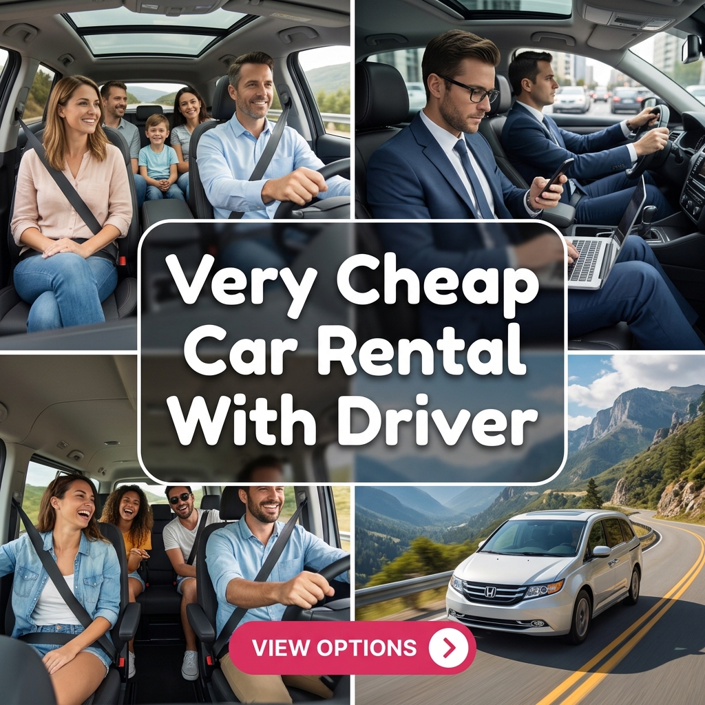 Idyllic Reads Deluxe Facebook ad: Very Cheap Car Rental With Driver.