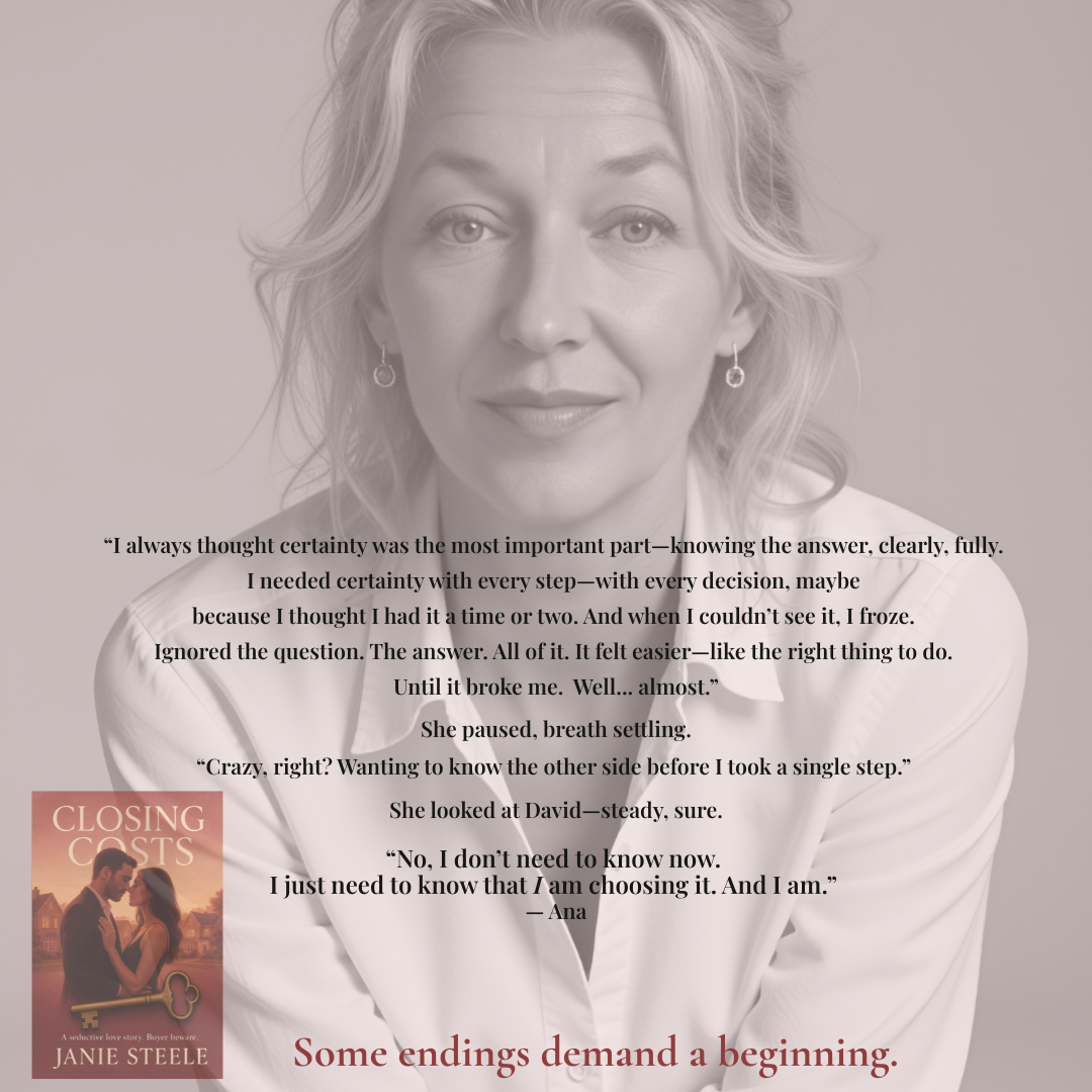 Janie Steele Facebook ad: A slow-burn romance novel by Janie Steele