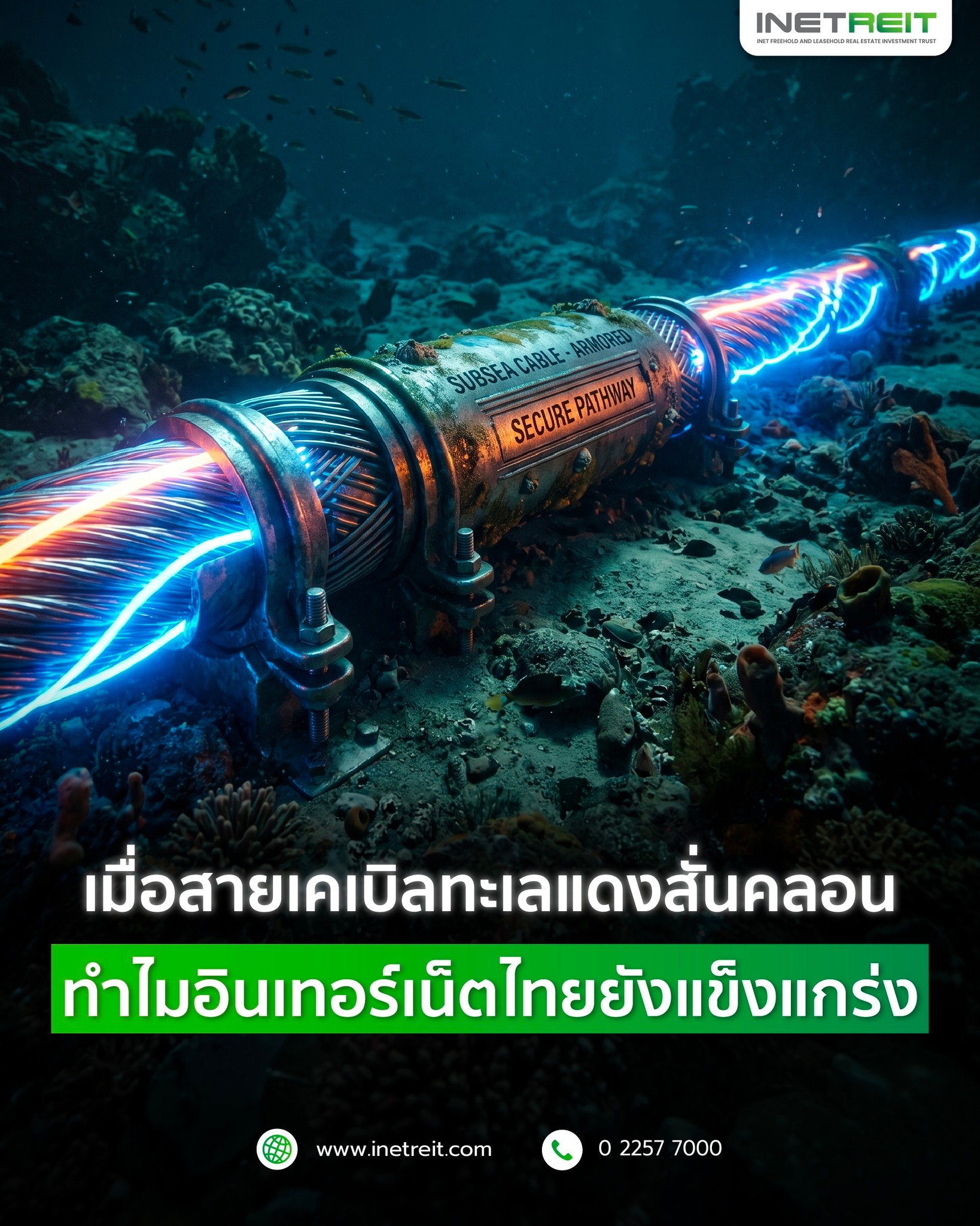 INETREIT Management Facebook ad: เมื่อสายเคเบิลทะเลแดงสั่นคลอน…