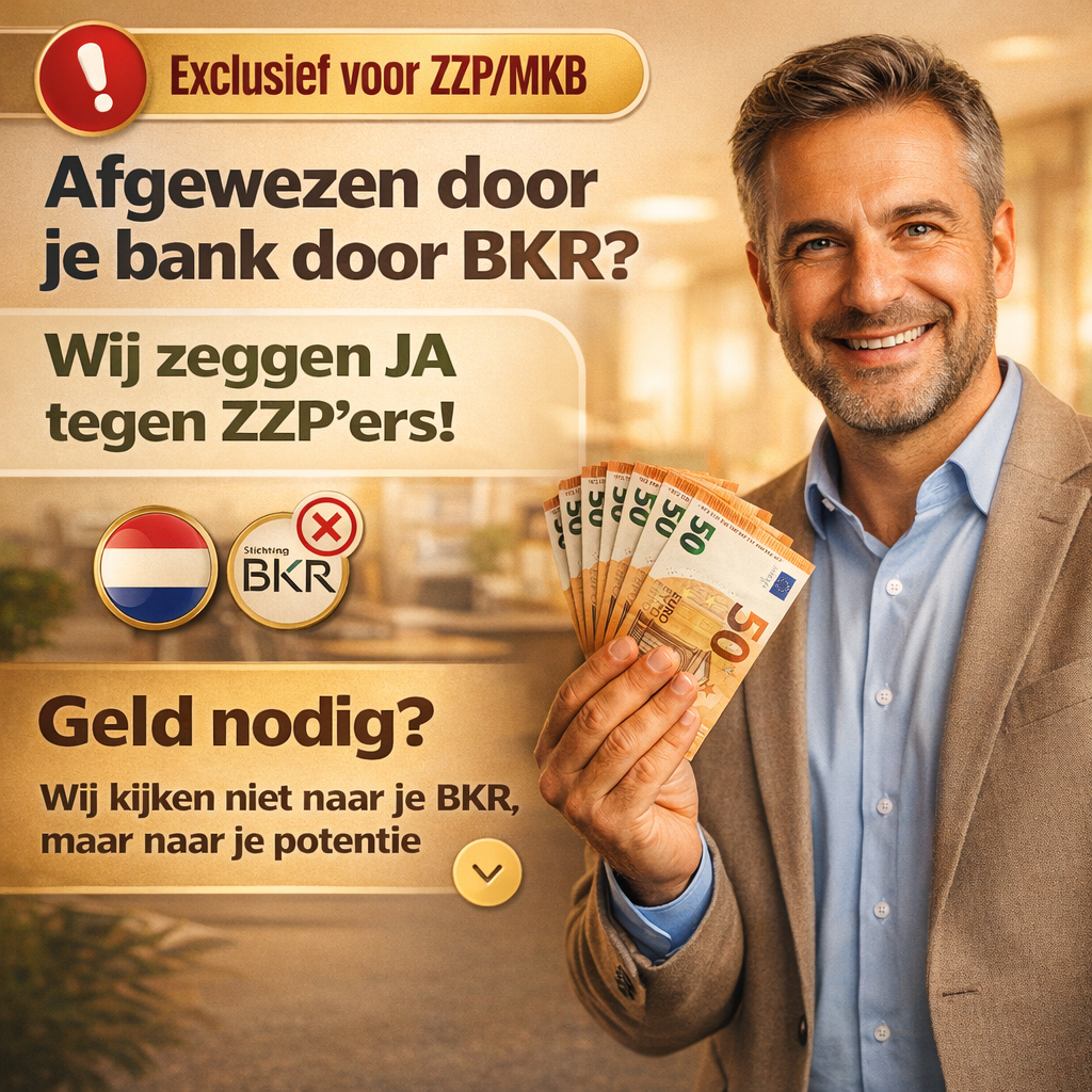 Global Consulting Facebook ad: Groei als ZZP’er, zonder BKR-toets