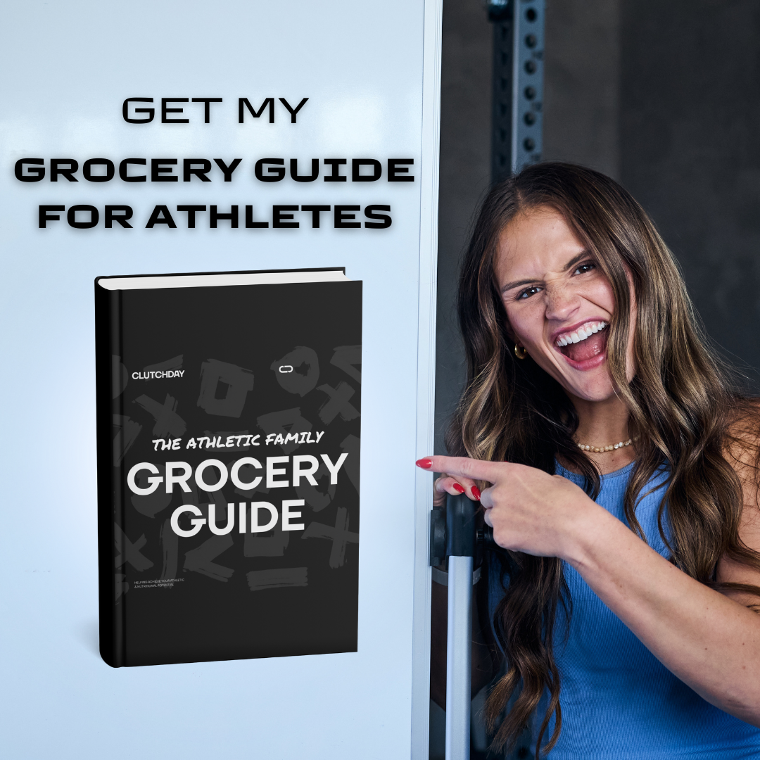 Kelsey Poulter Facebook ad: The Athletic Family Grocery Guide