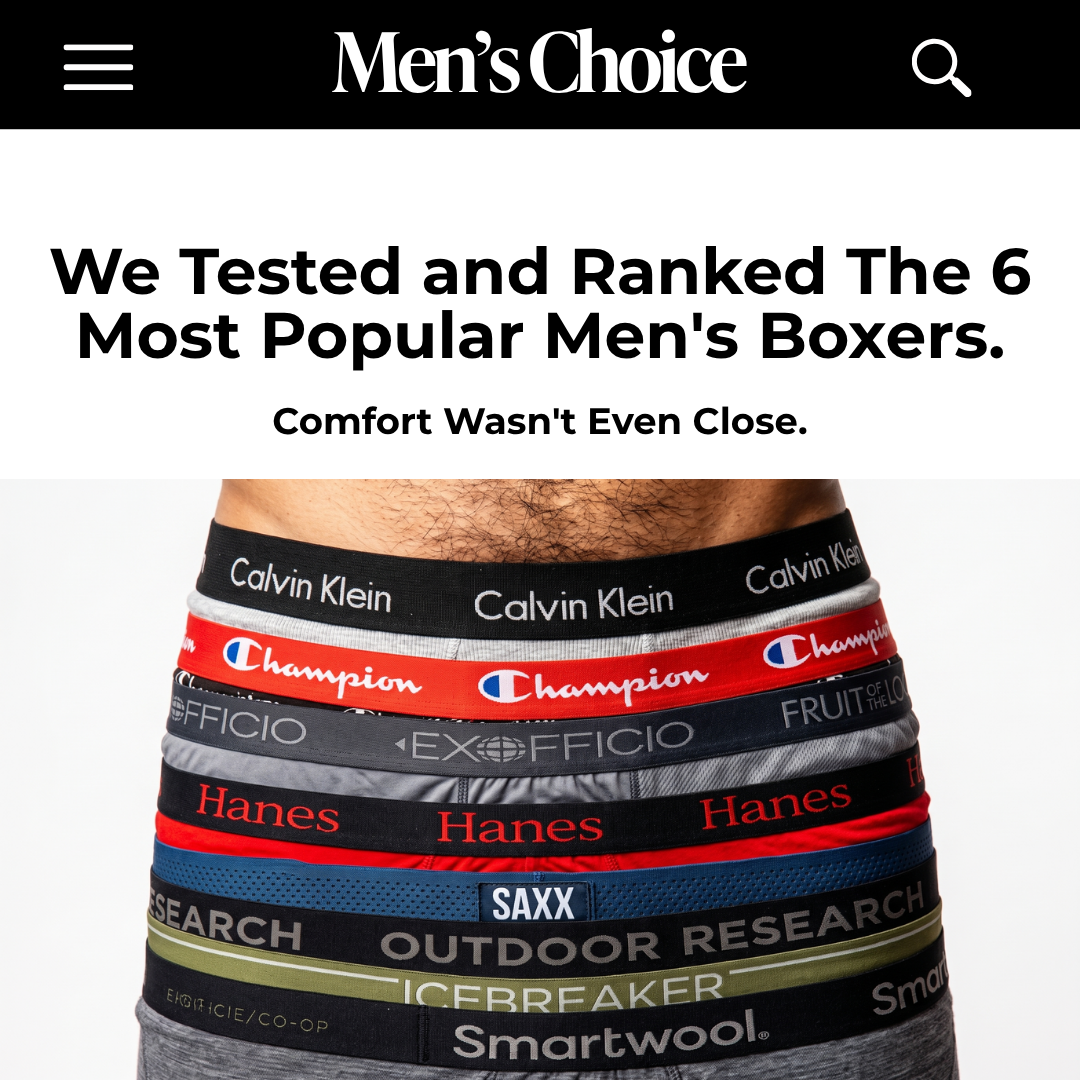 Tested by men Facebook ad