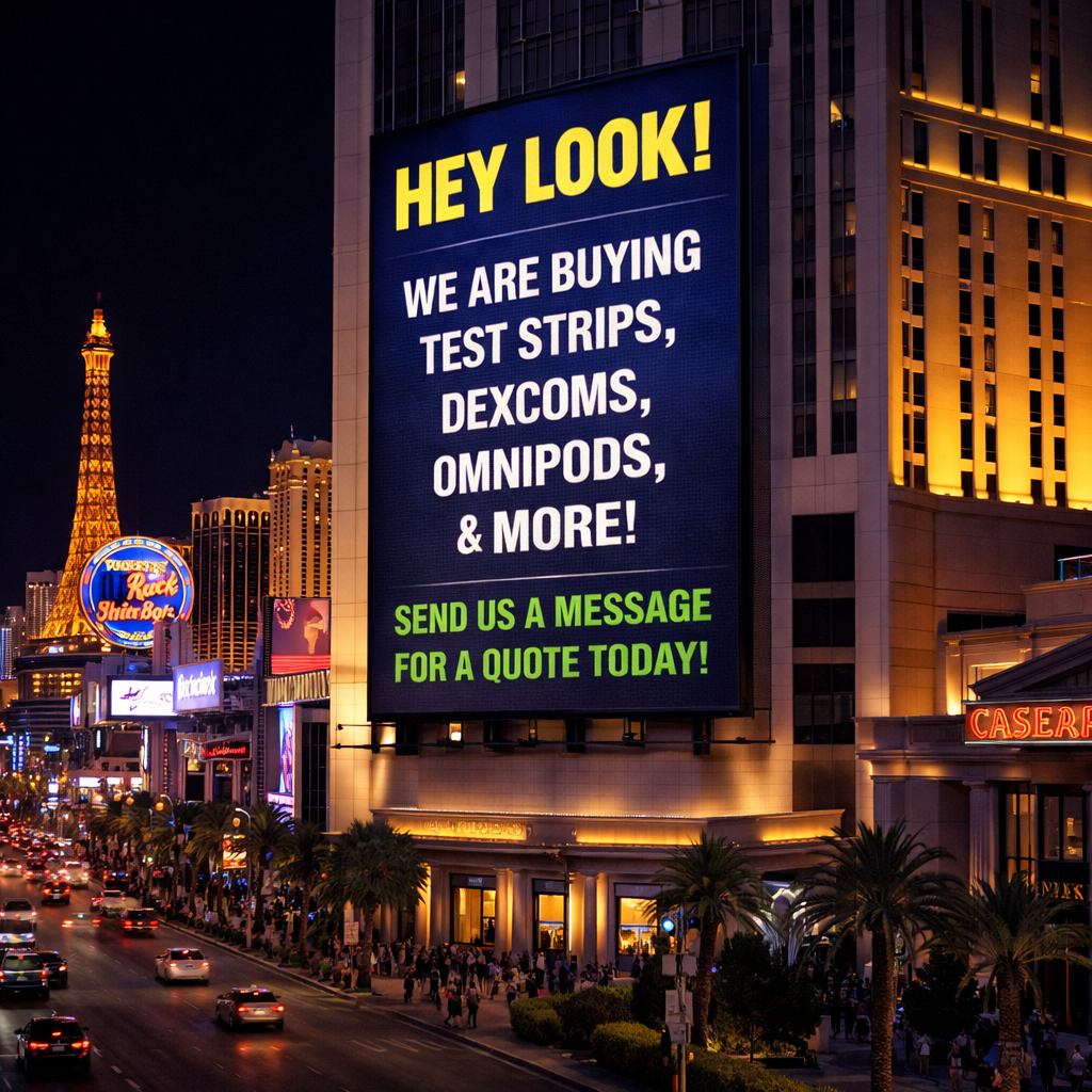 Hudson Valley Test Strips Facebook ad: Sell Your Diabetic Supplies Today!