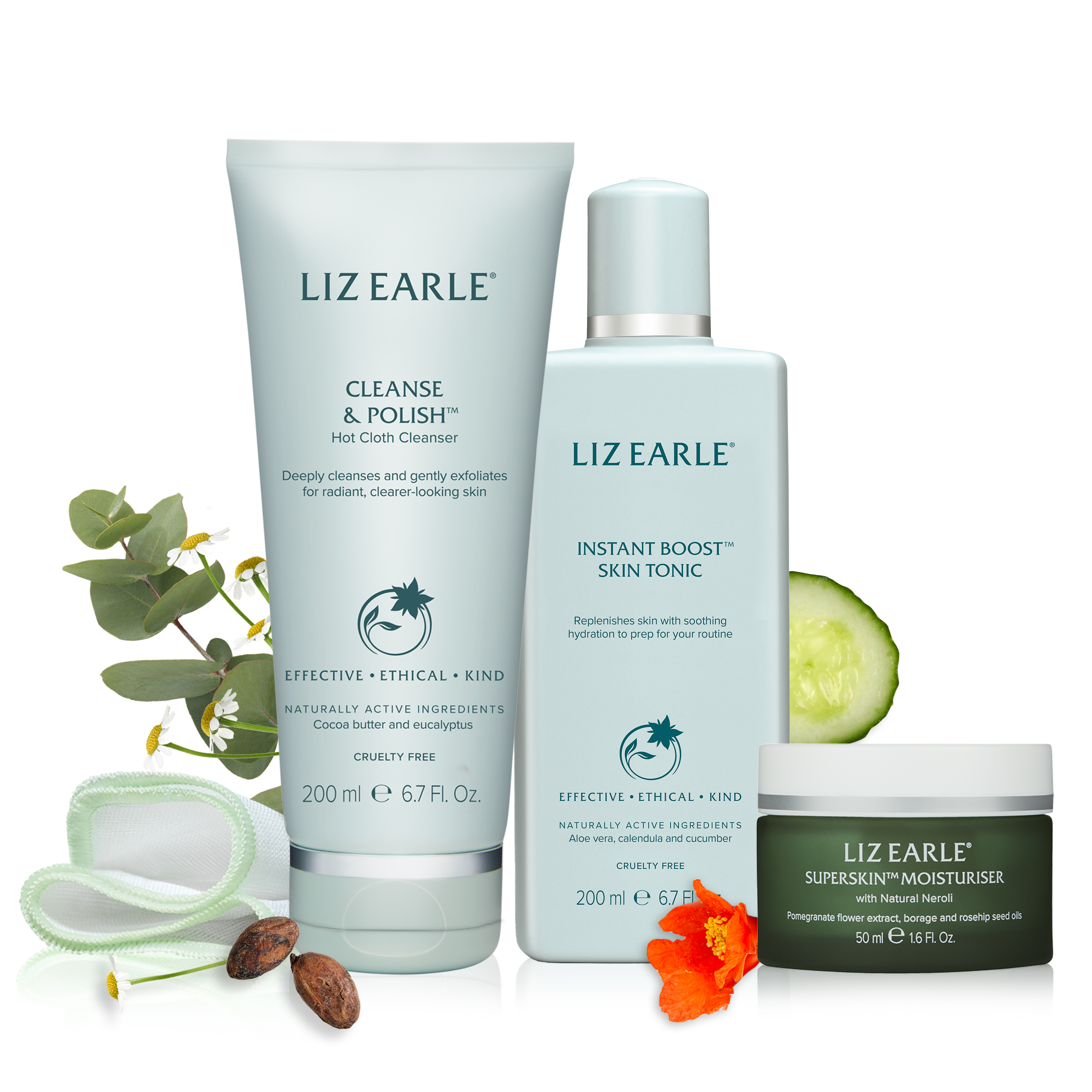 Liz Earle Beauty Co. Facebook ad: 15% Off For New Customers