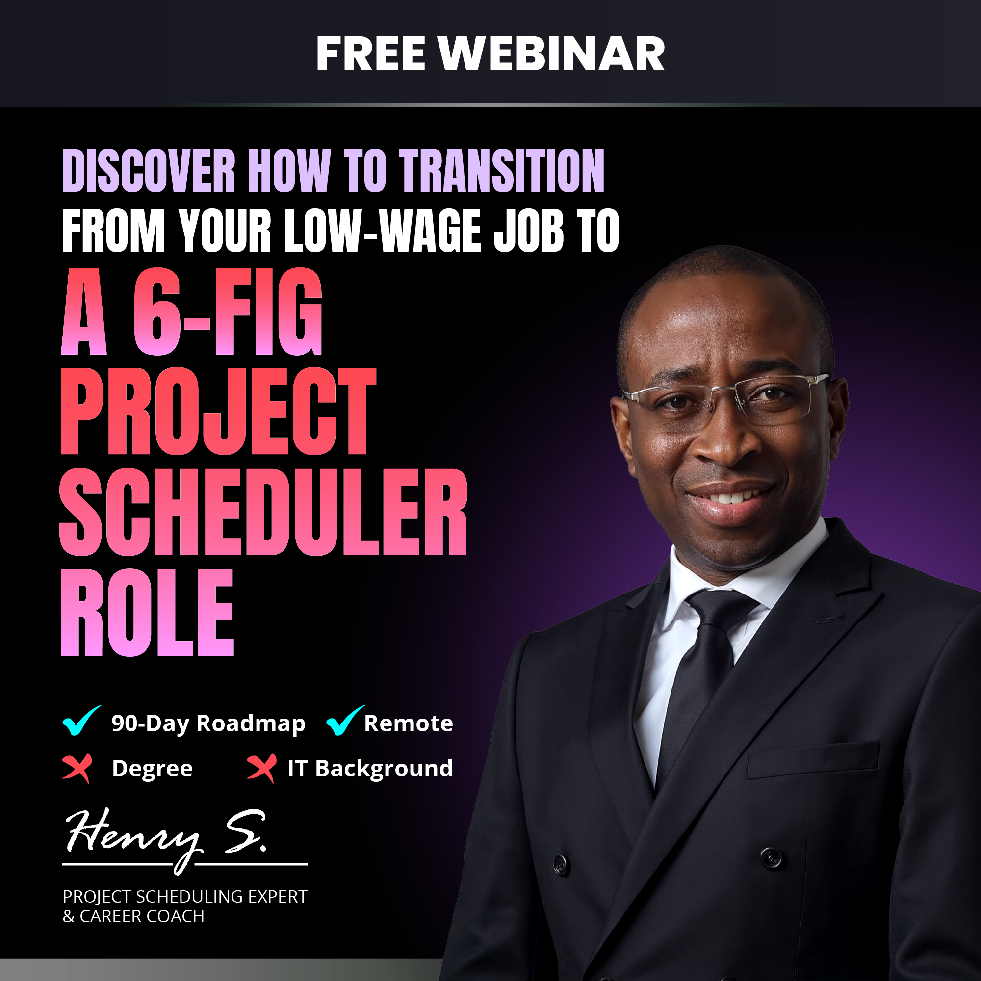 Project Schedule Training Facebook ad