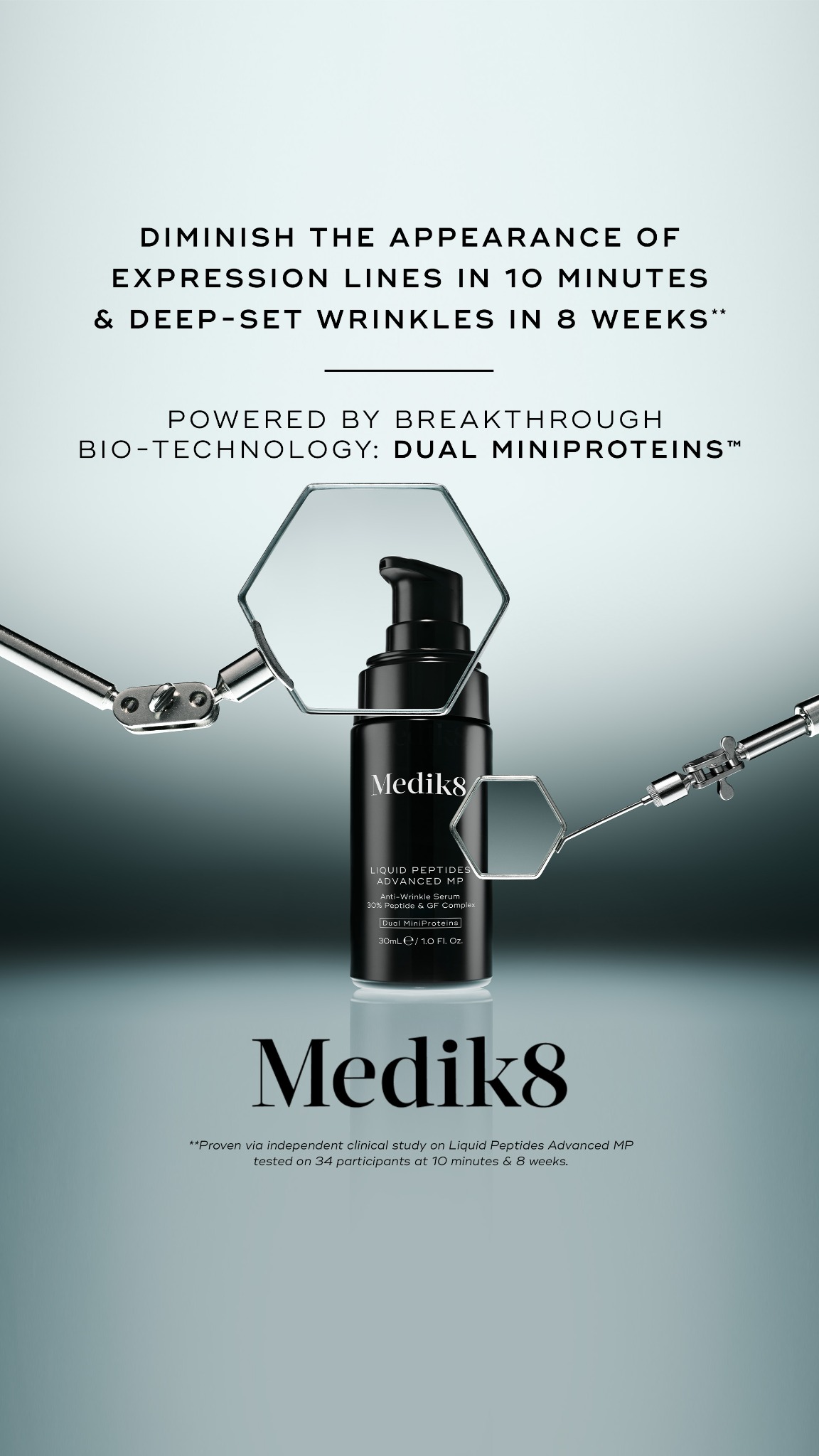 Medik8 Facebook ad: Proven Wrinkle Reduction