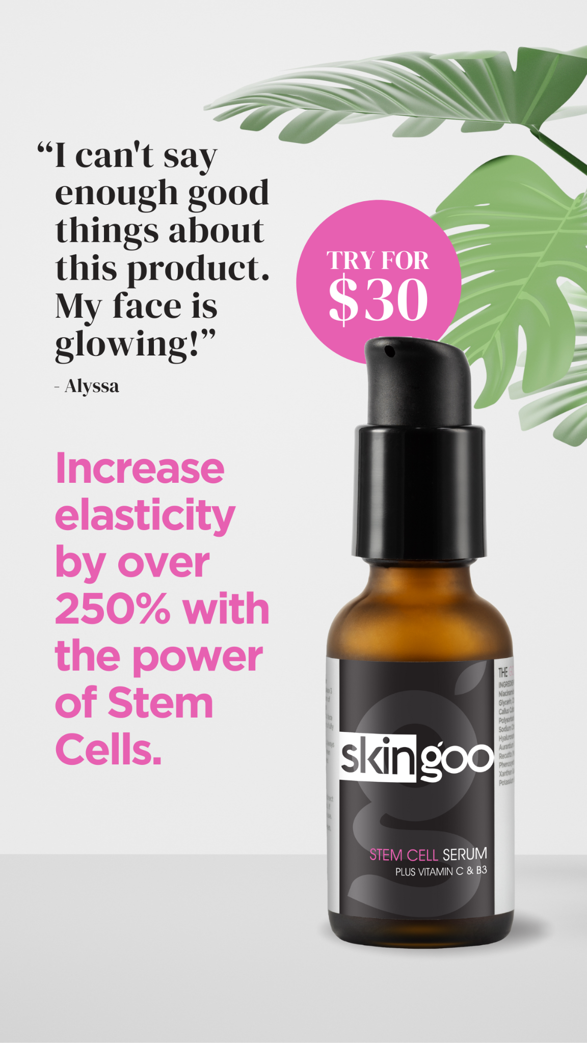 Skingoo Facebook ad