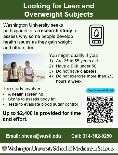 WashU Medicine Division of Nutritional Science & Obesity Medicine Facebook ad