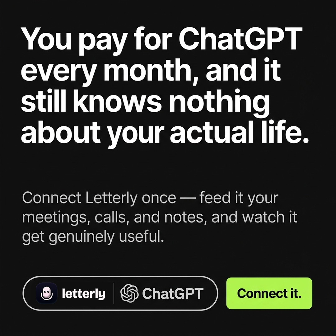 Letterly Facebook ad