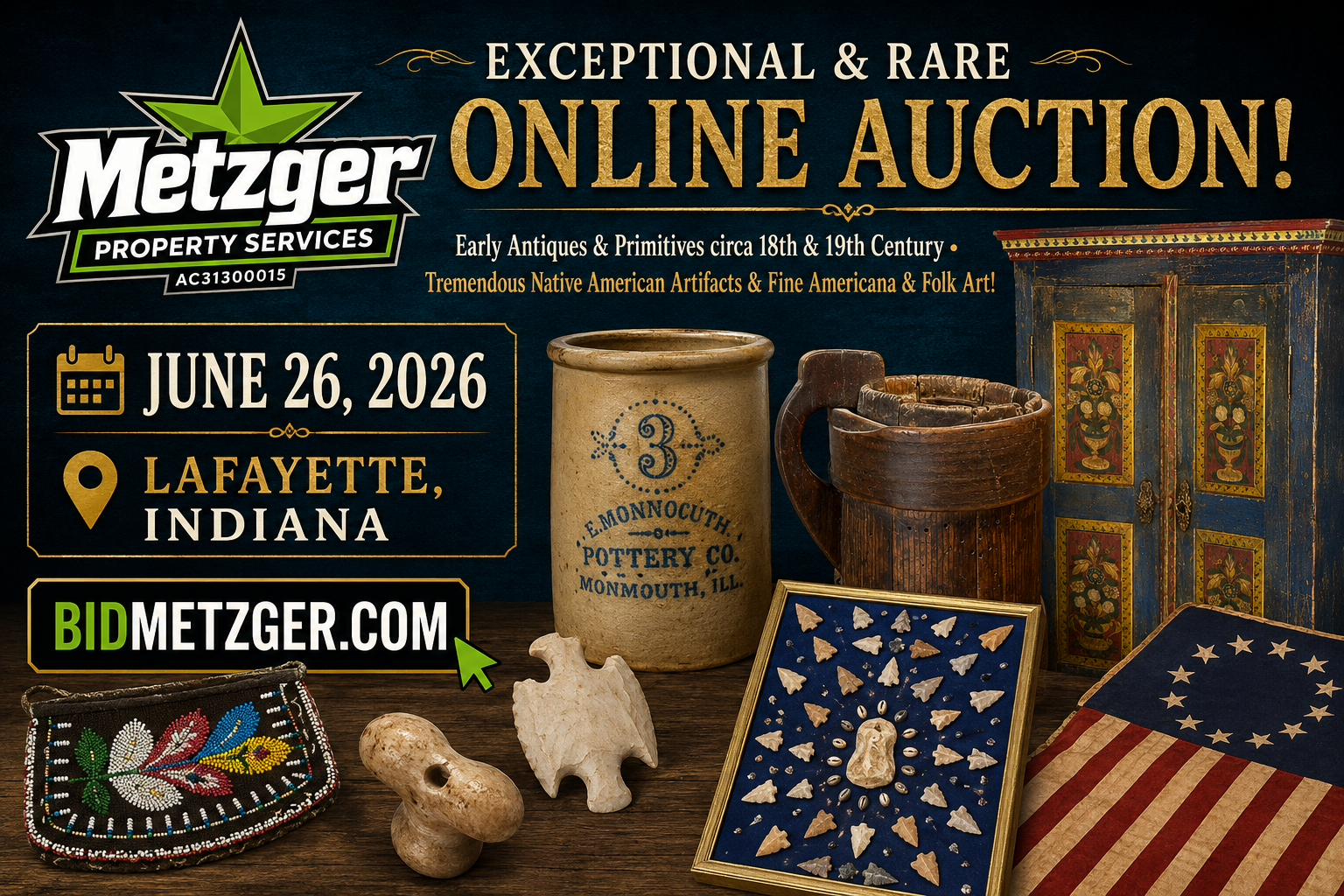 Metzger Auction Facebook ad