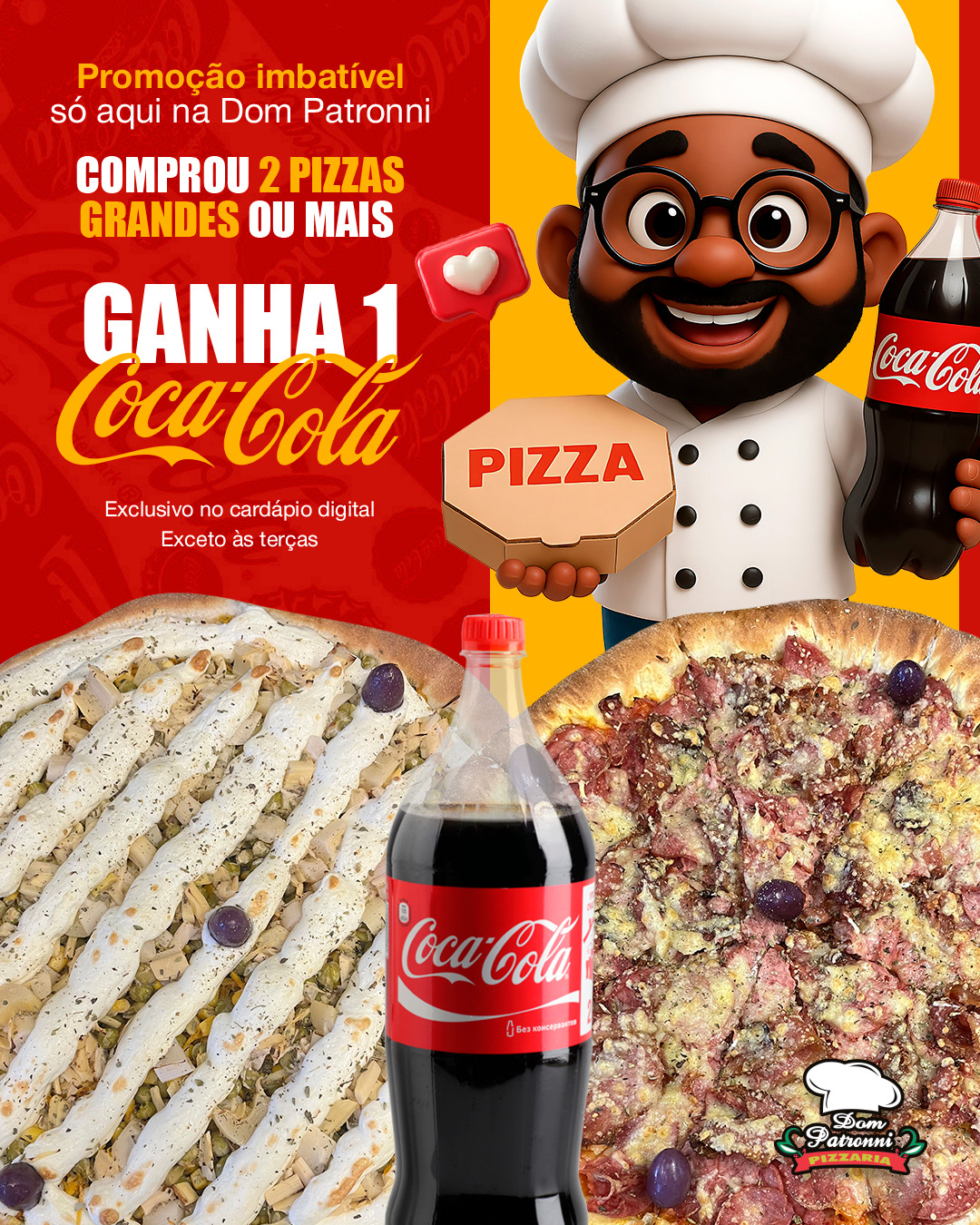 Dom Patronni Pizzaria Facebook ad from Nov 7, 2025