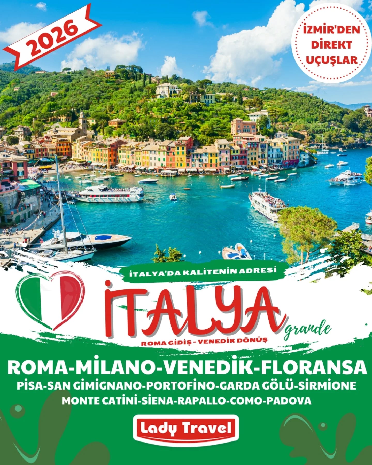 Lady Travel Facebook ad: 2026 Sezonu Muhteşem İtalya Turlarımız Devam Ediyor!
