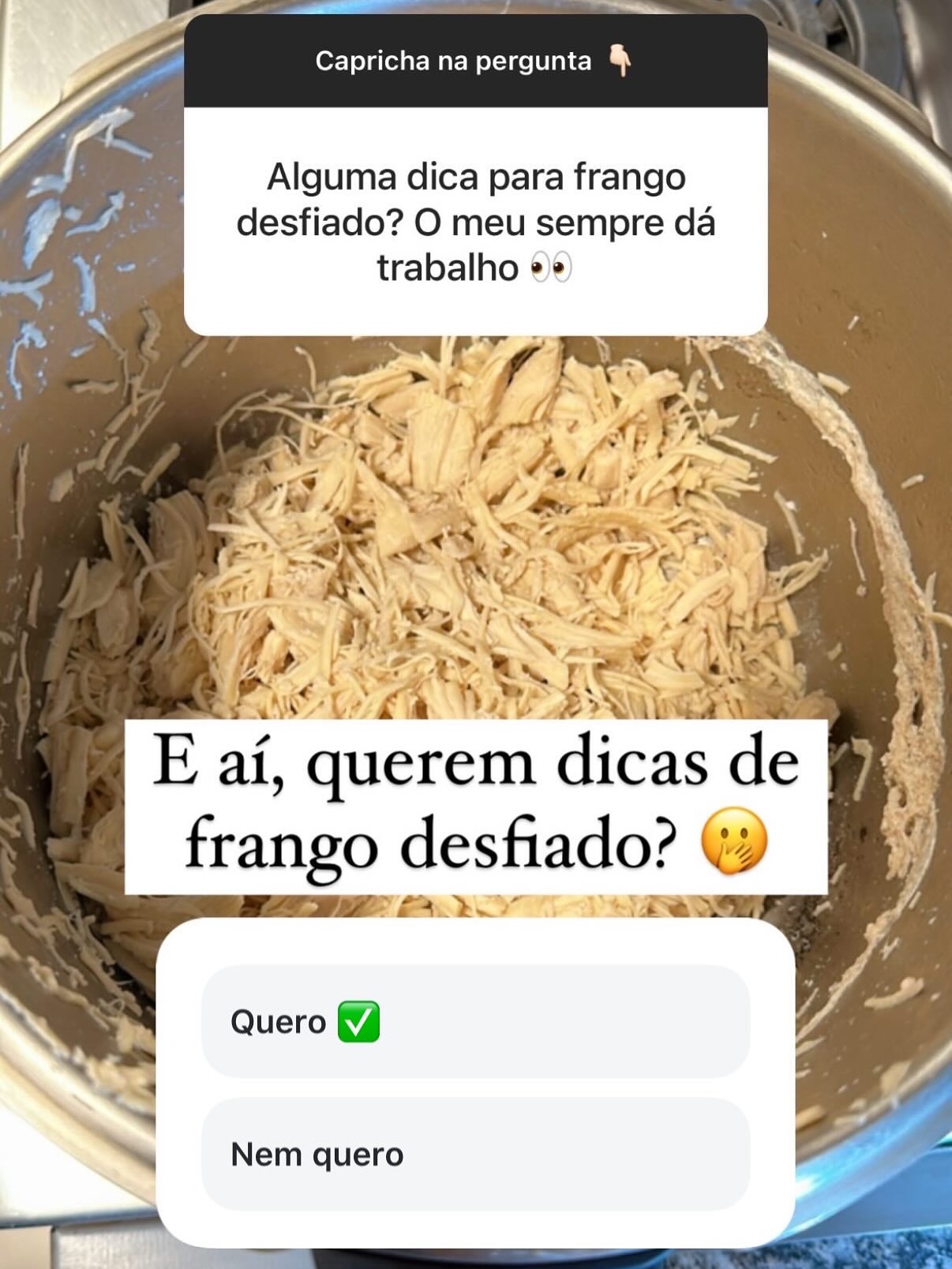 Cozinha Gourmet Eymael Facebook ad: Dicas para desfiar o frango!