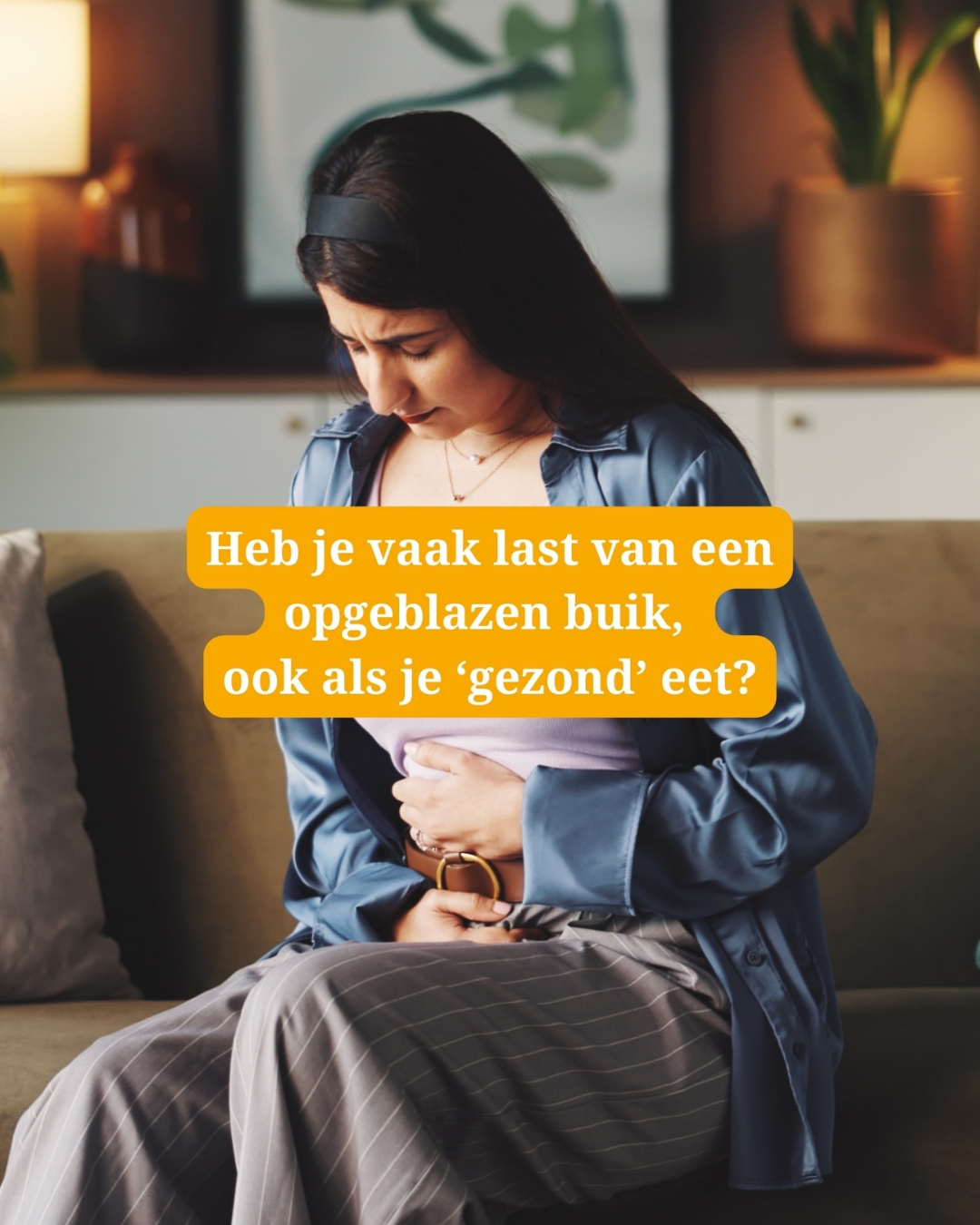 Leef Bewust Nederland Facebook ad: Heb je regelmatig last van een opgeblazen buik…