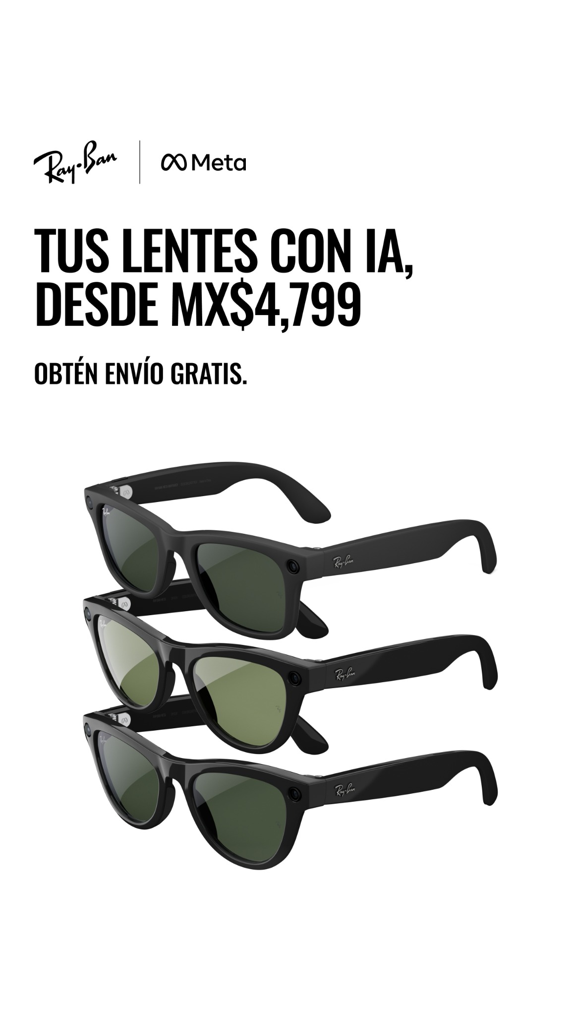 Ray-Ban Meta Facebook ad