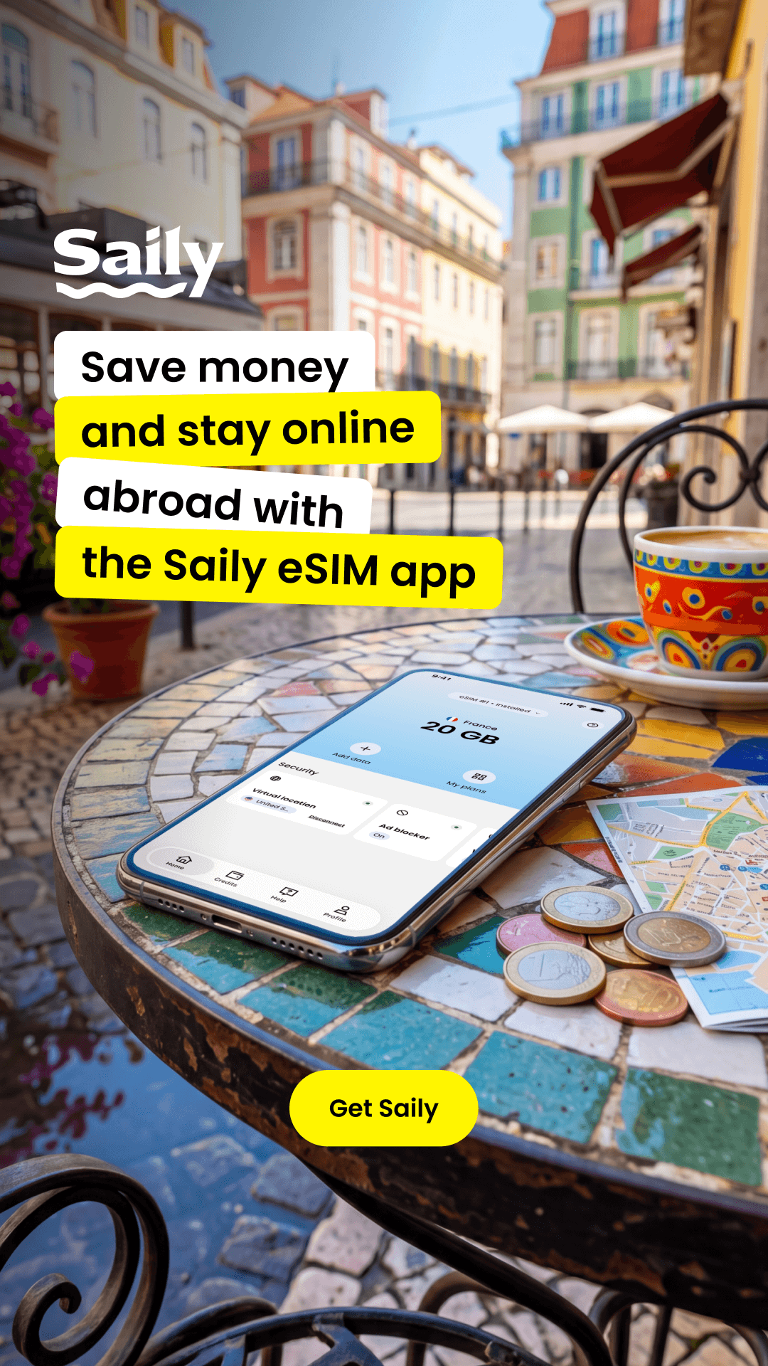 Saily Facebook ad