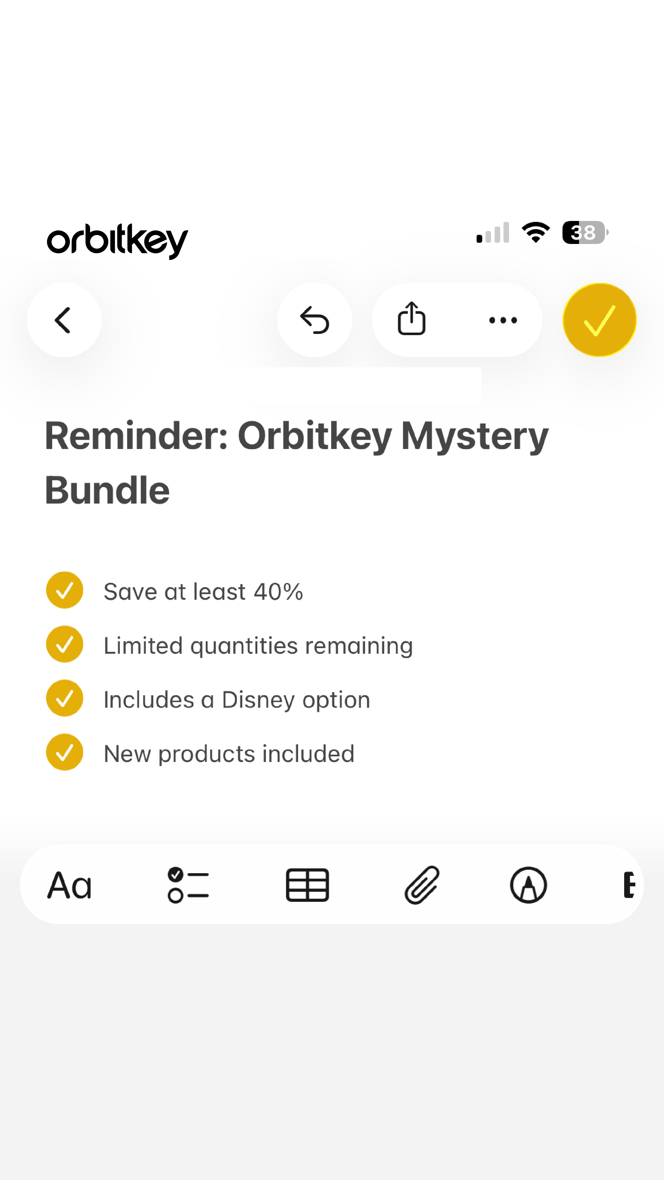 Orbitkey Facebook ad