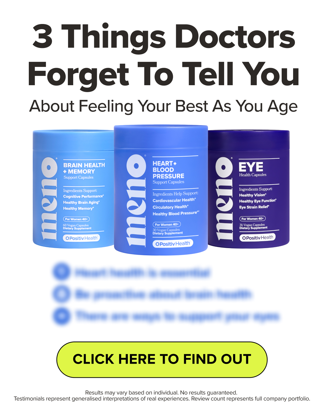 MENO Vitamins Facebook ad